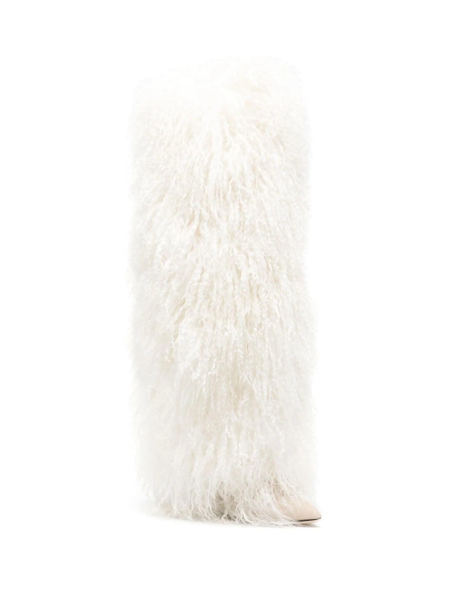 shearling knee-high boots