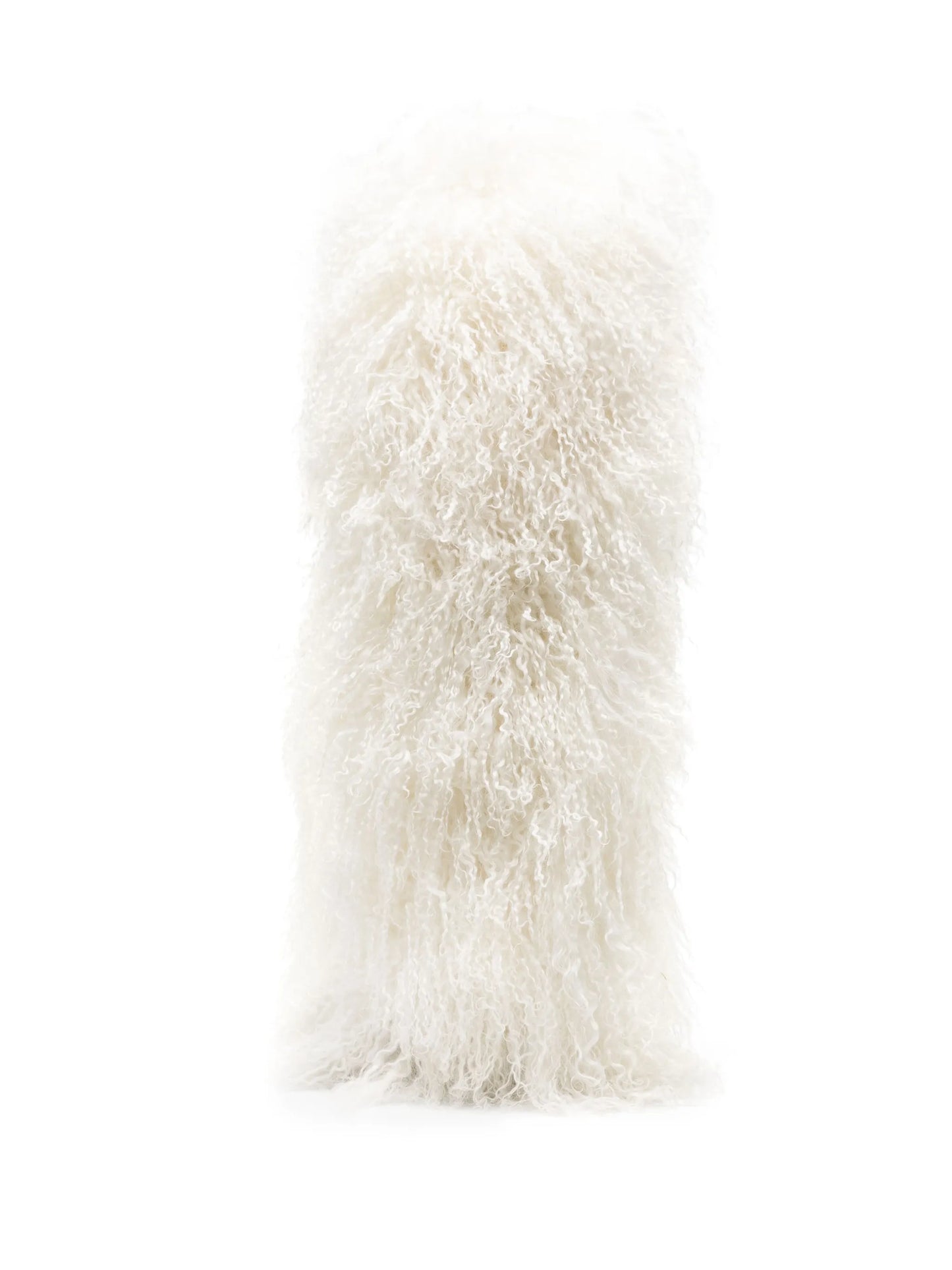 shearling knee-high boots