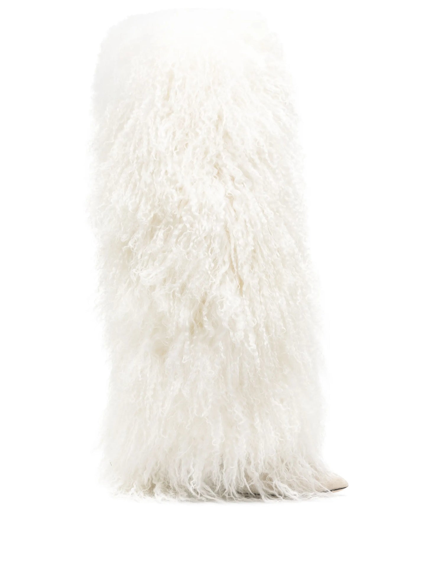 shearling knee-high boots