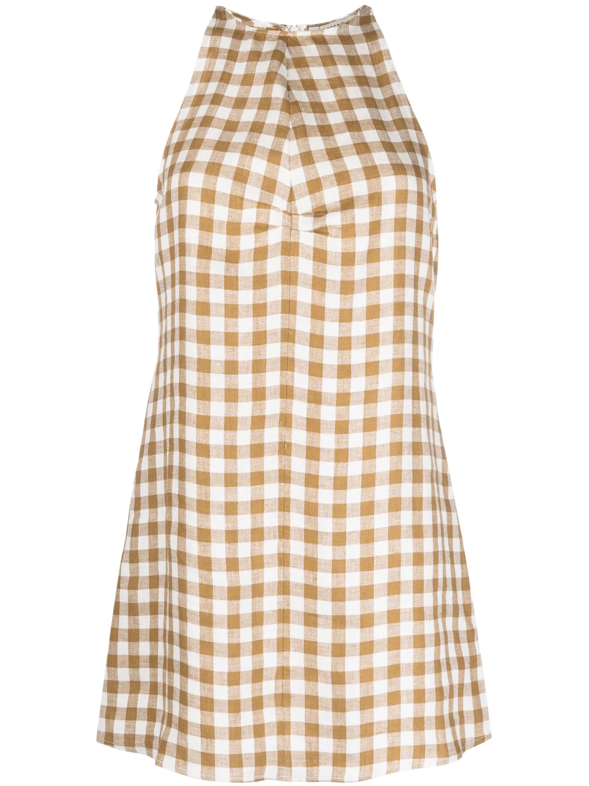 Antigua checked minidress