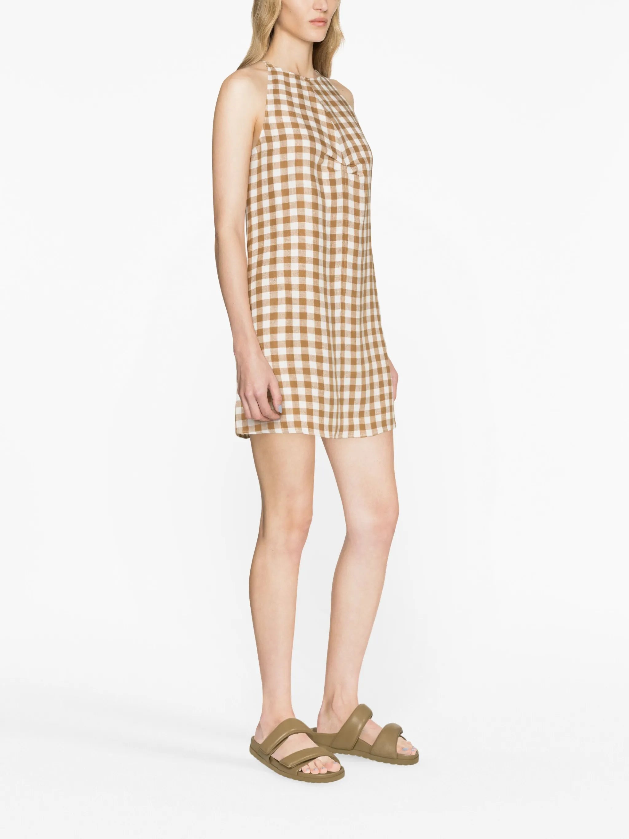 Antigua checked minidress