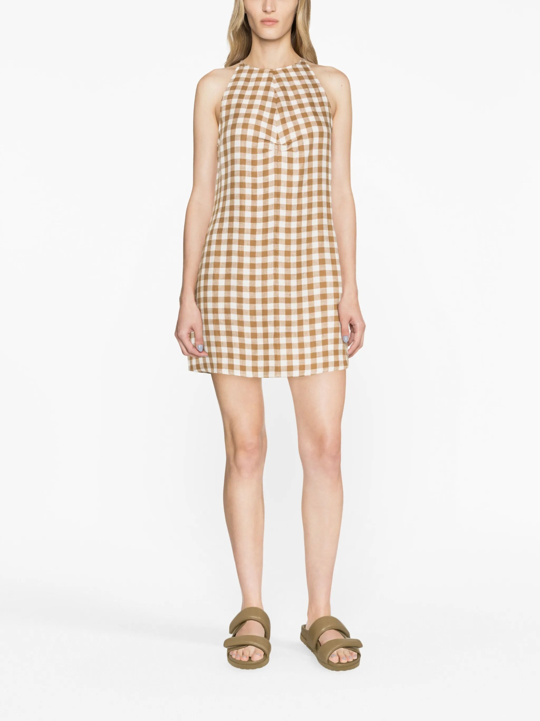 Antigua checked minidress
