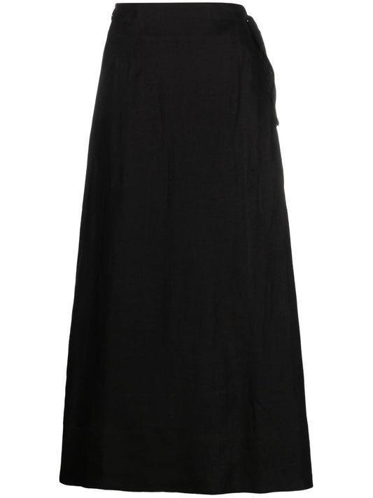 Amalfi linen maxi skirt