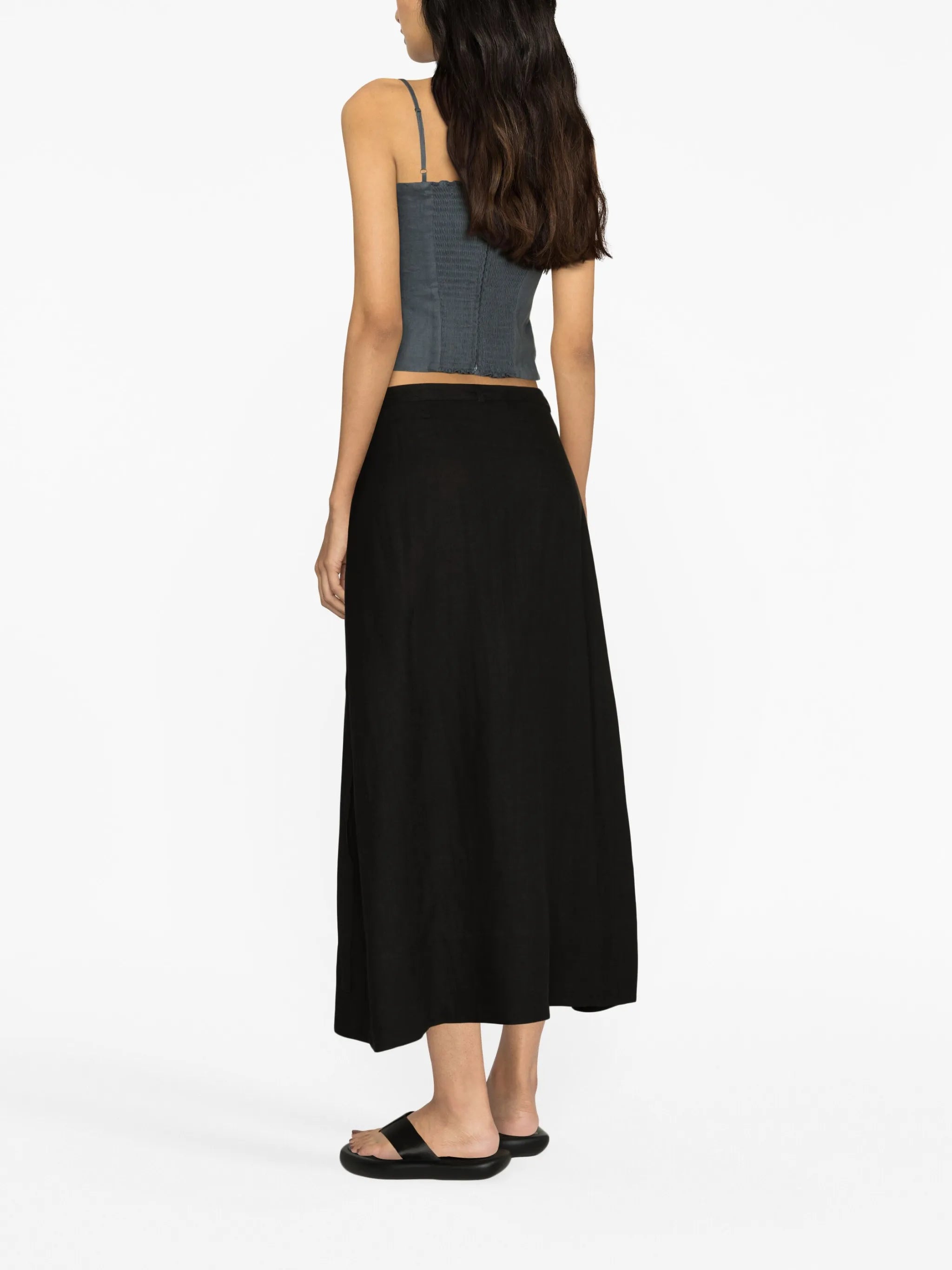Amalfi linen maxi skirt