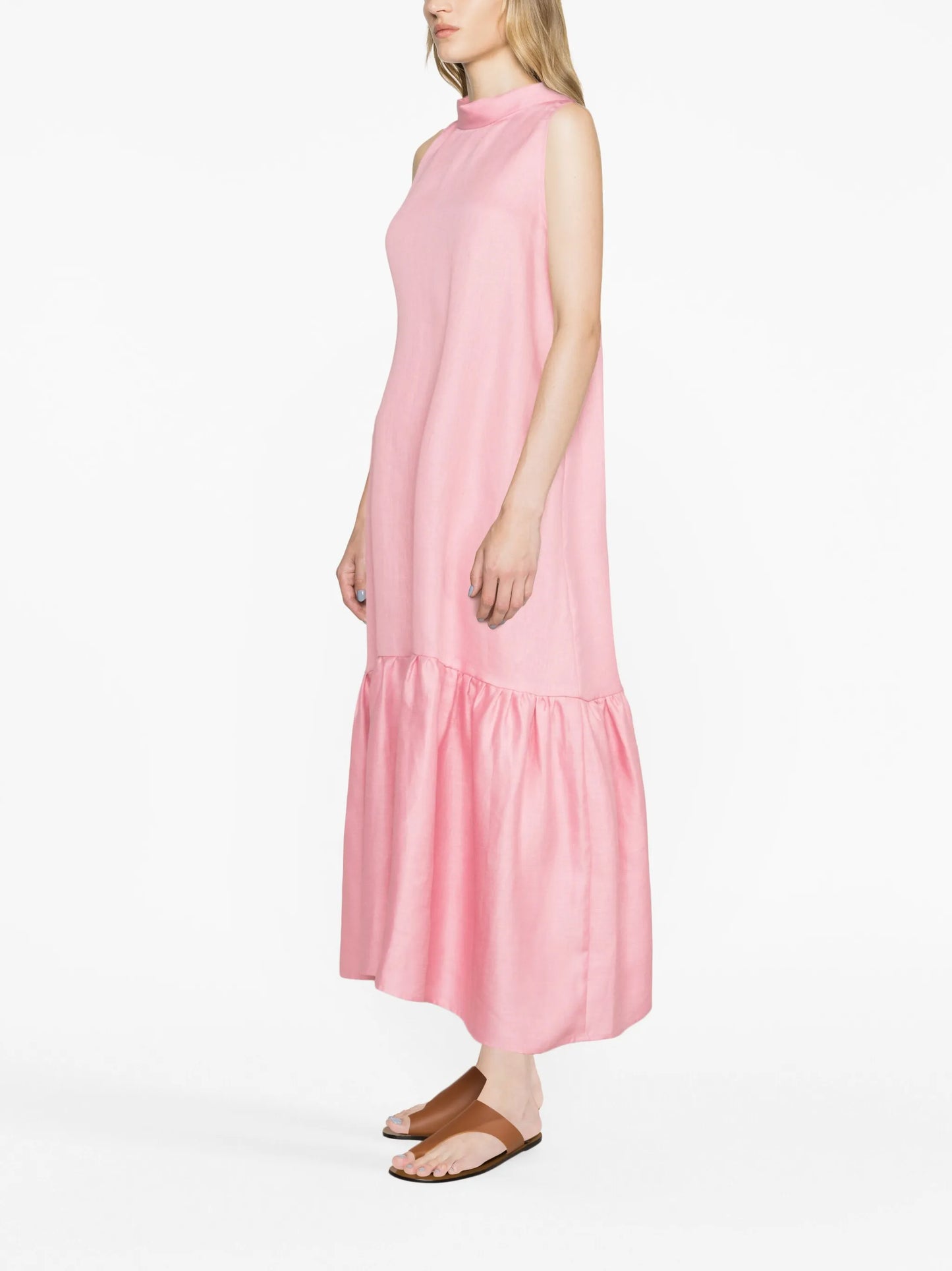 Oslo linen midi dress