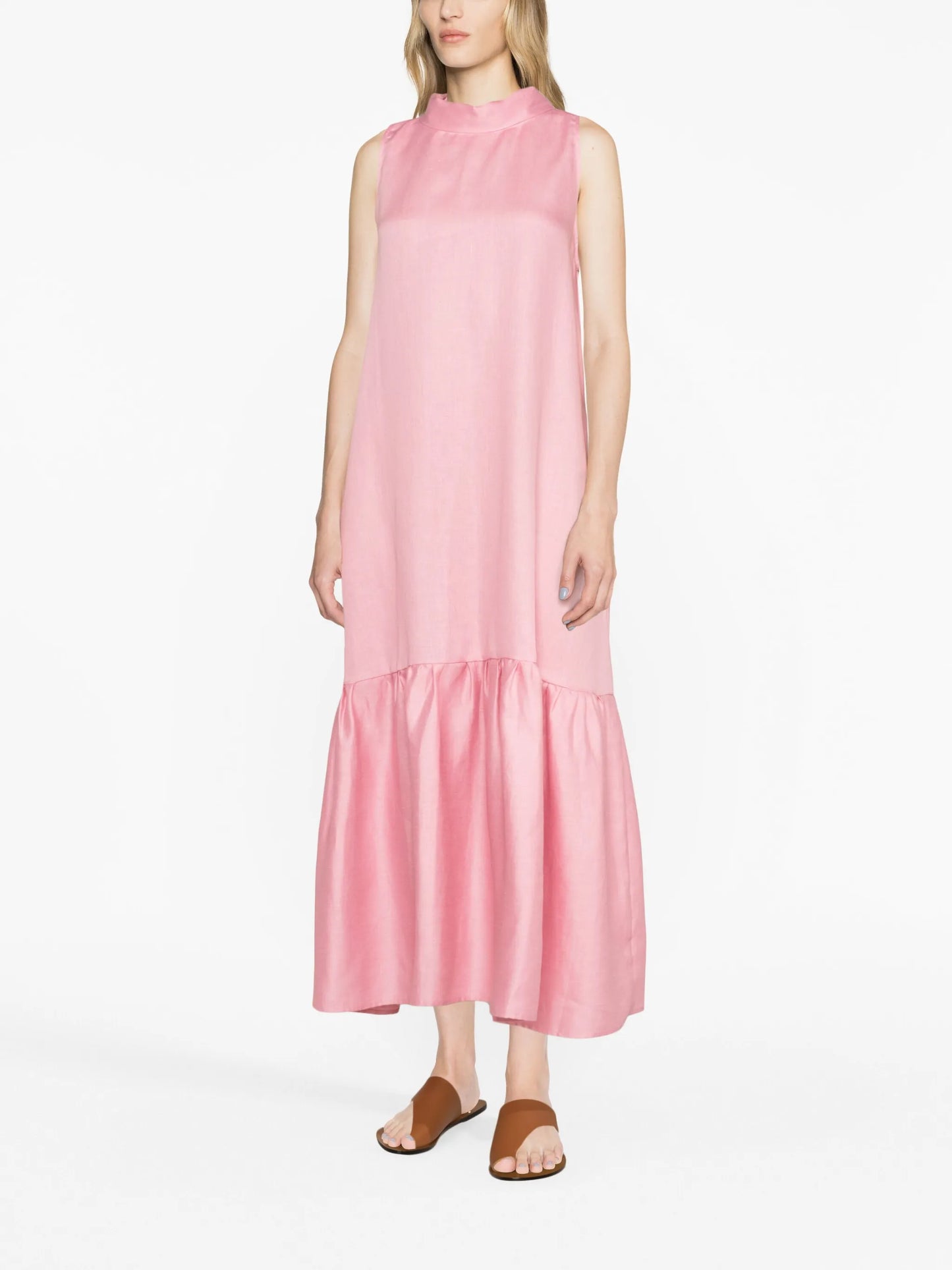 Oslo linen midi dress