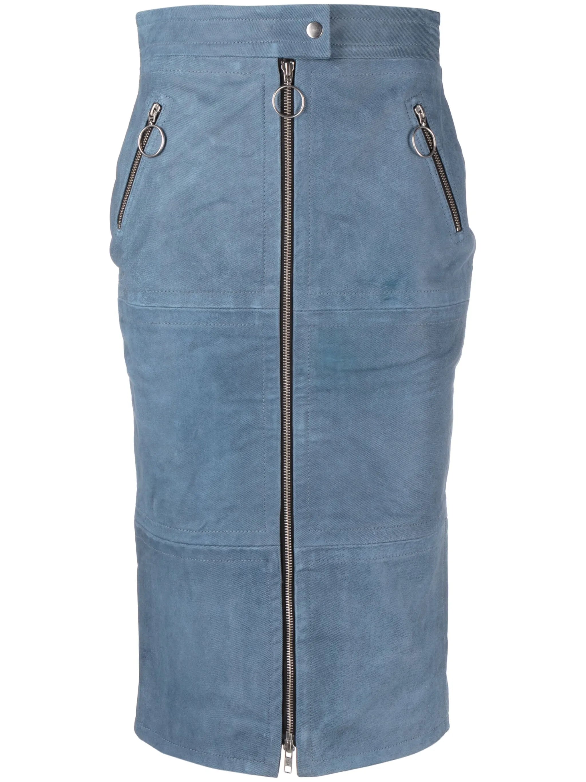 Mallory leather pencil skirt