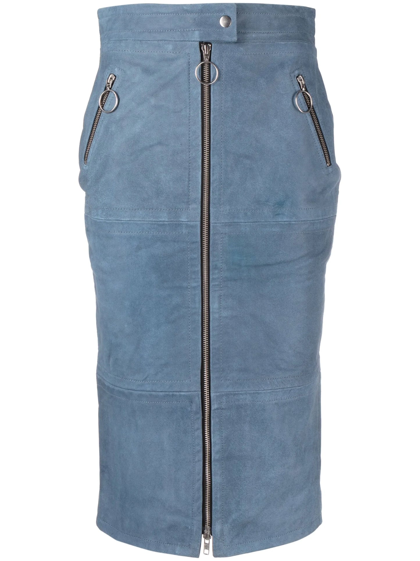 Mallory leather pencil skirt