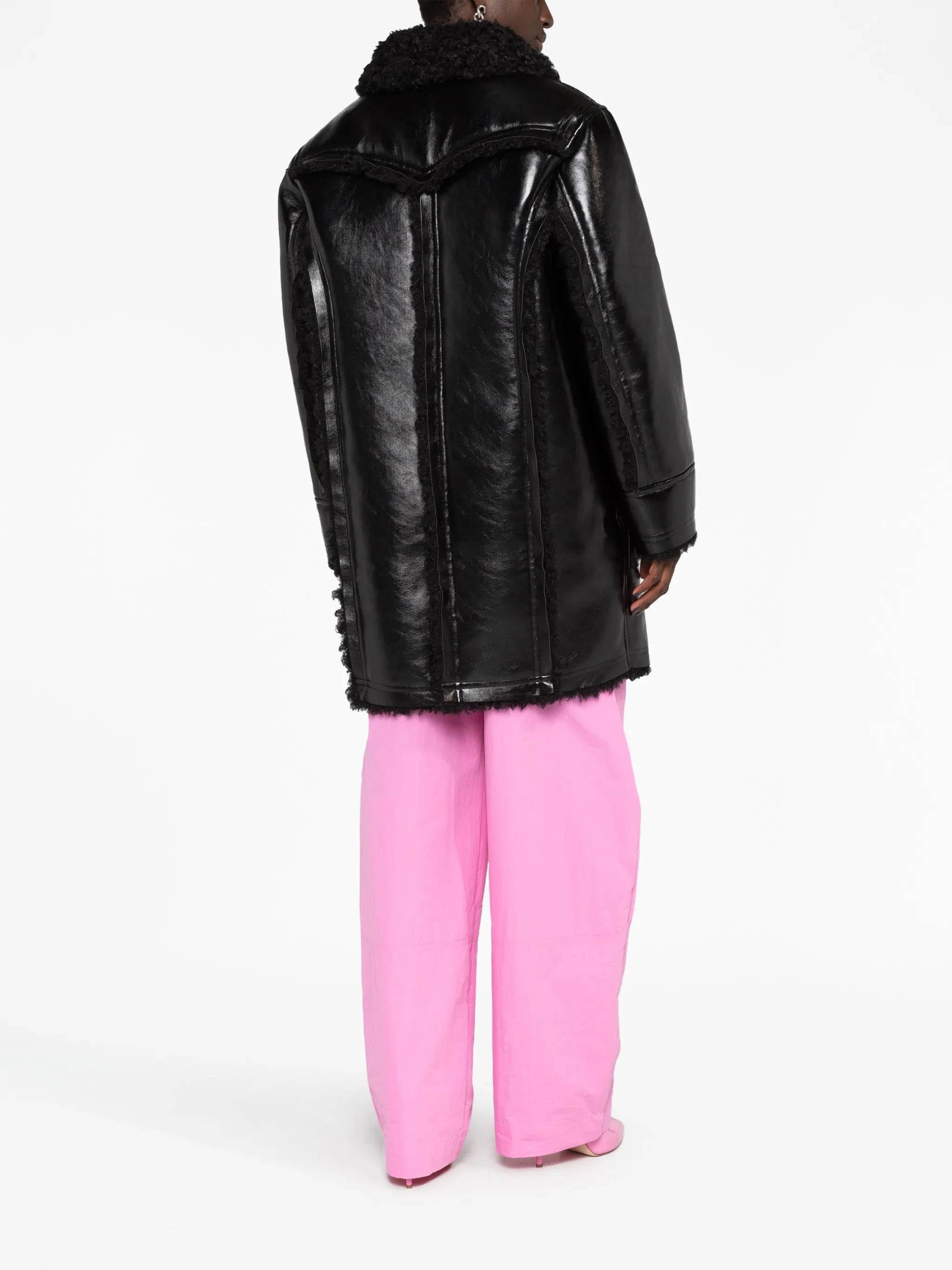 Ramona faux-leather coat