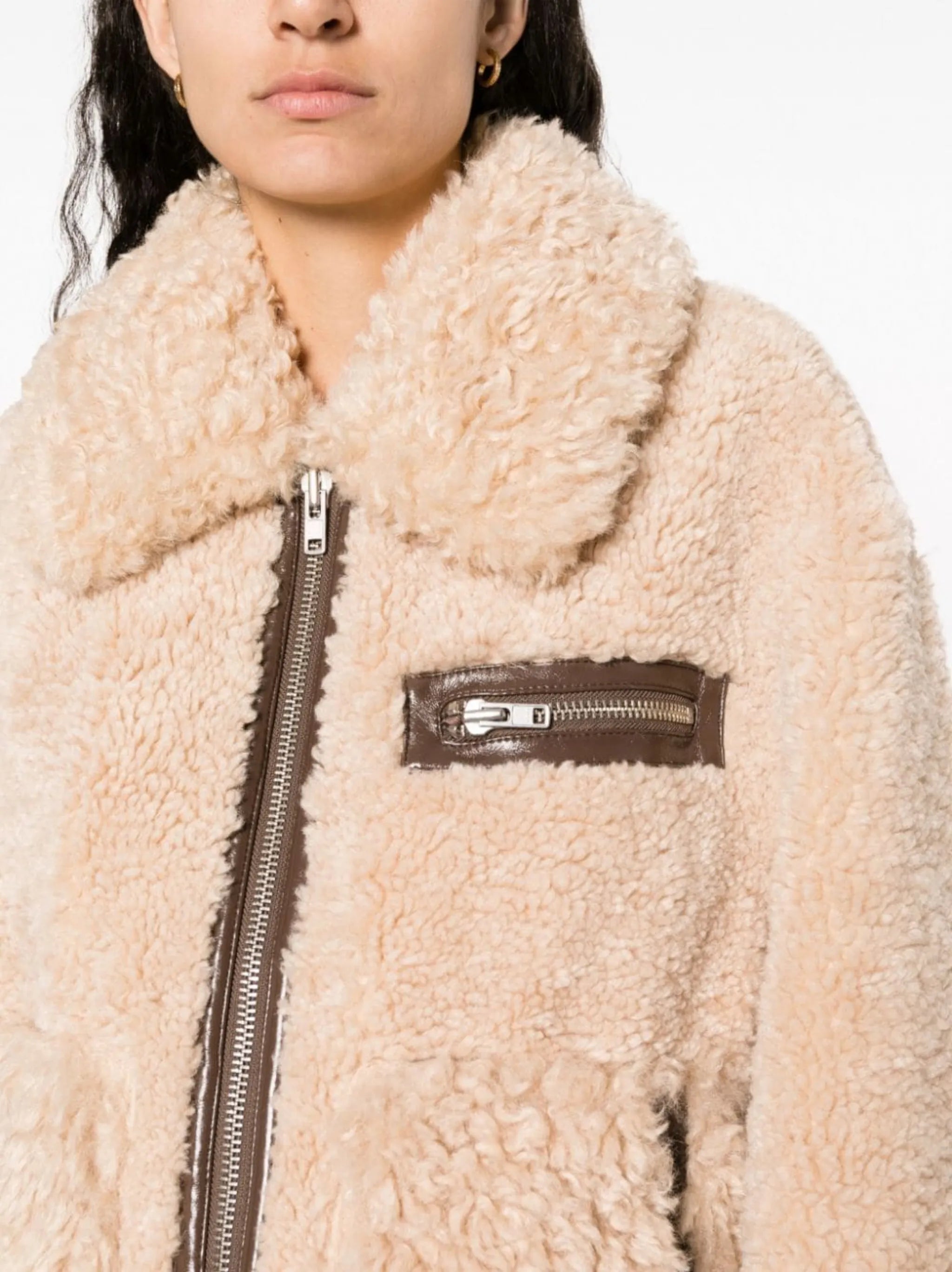 Joann faux-shearling coat