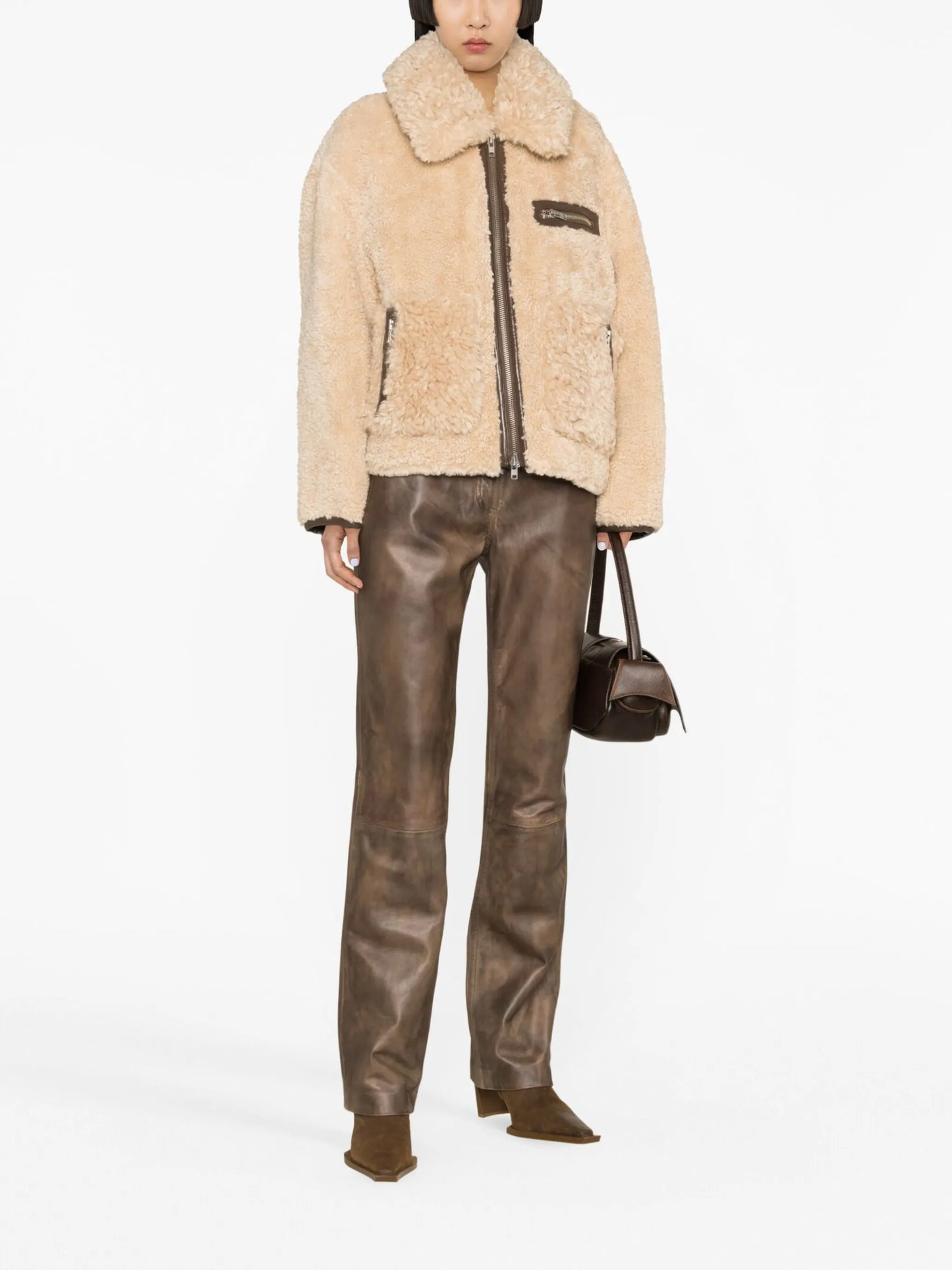 Joann faux-shearling coat