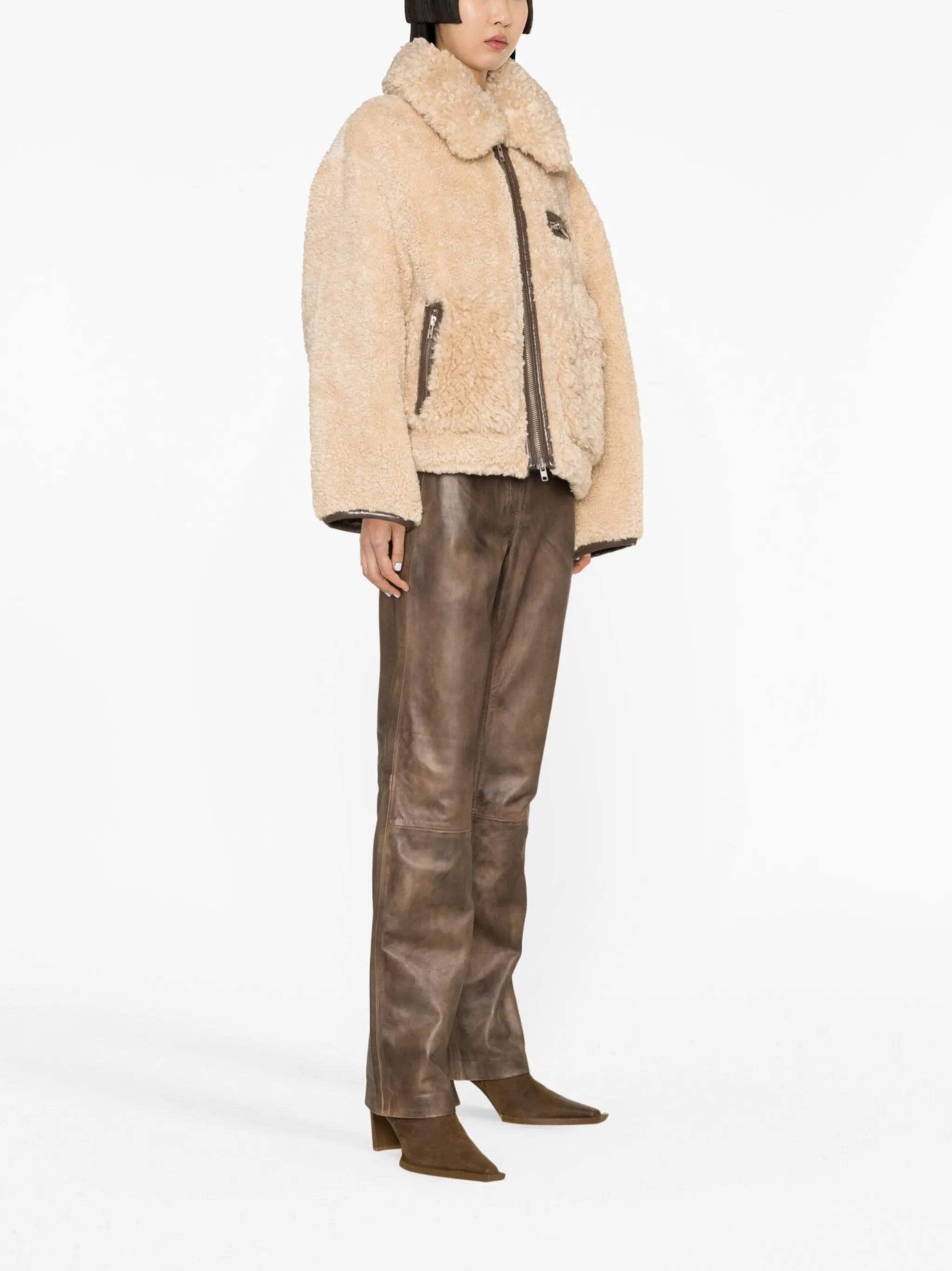Joann faux-shearling coat