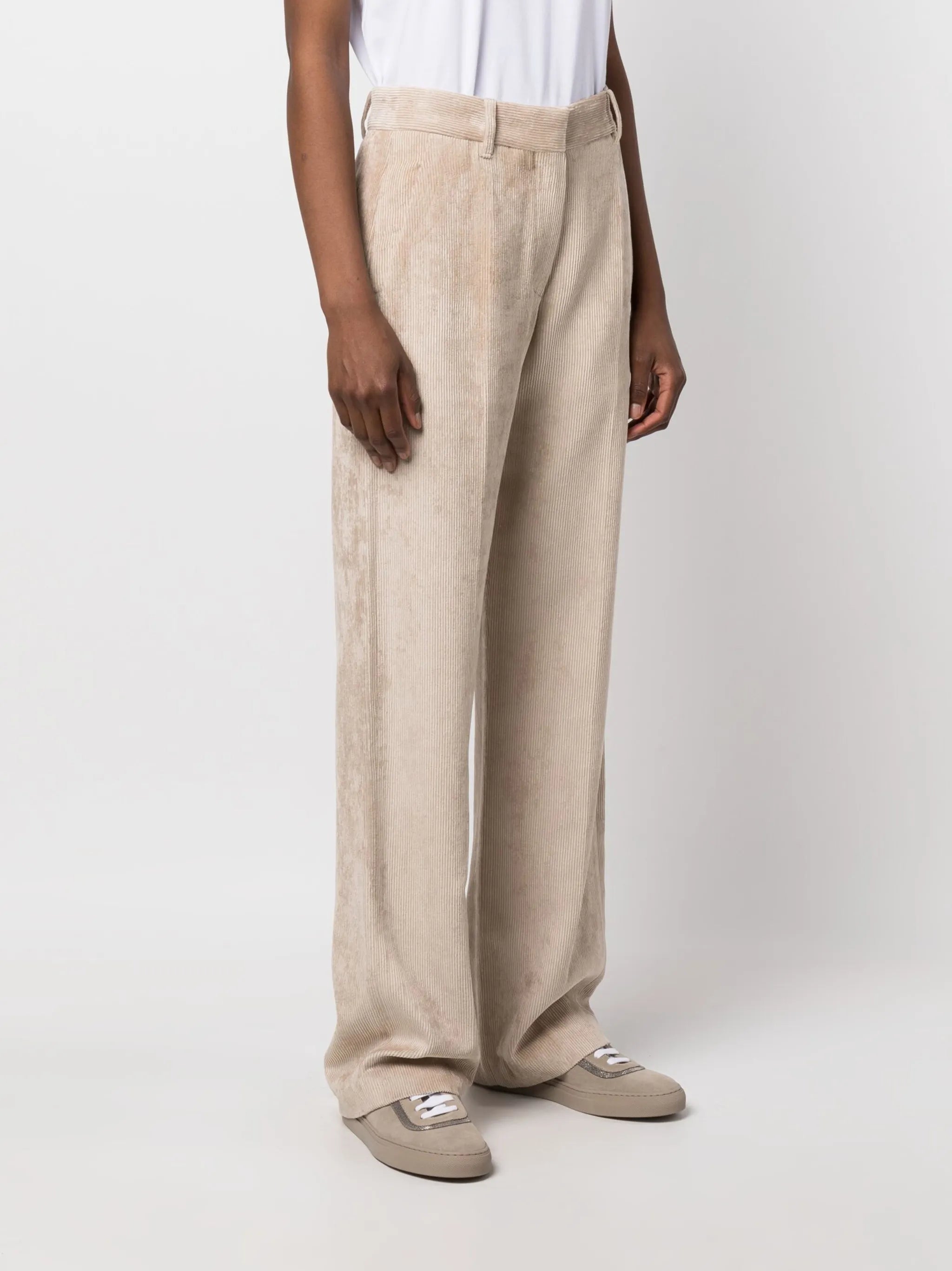 corduroy wide-leg trousers