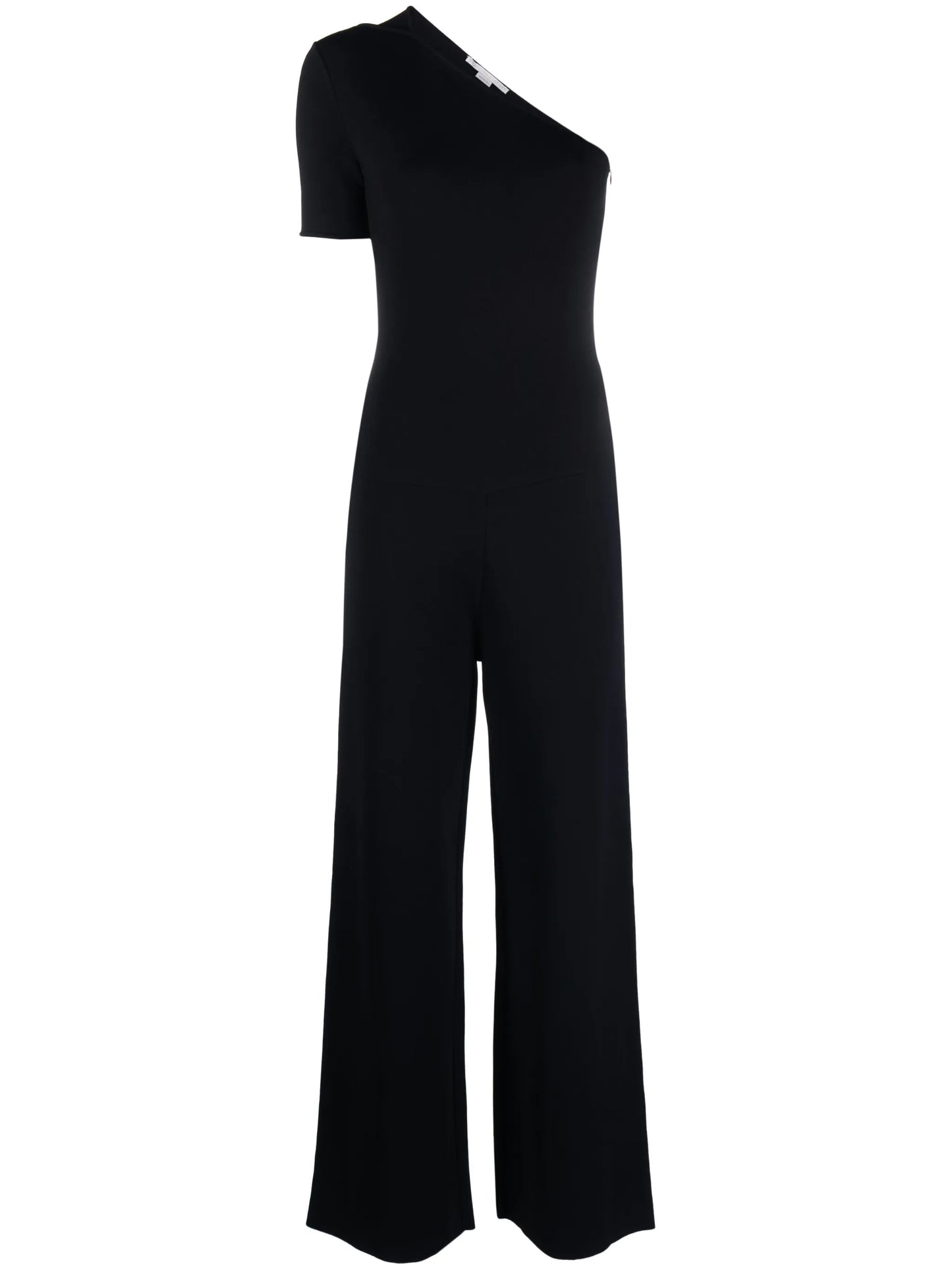 one-shoulder wide-leg jumpsuit