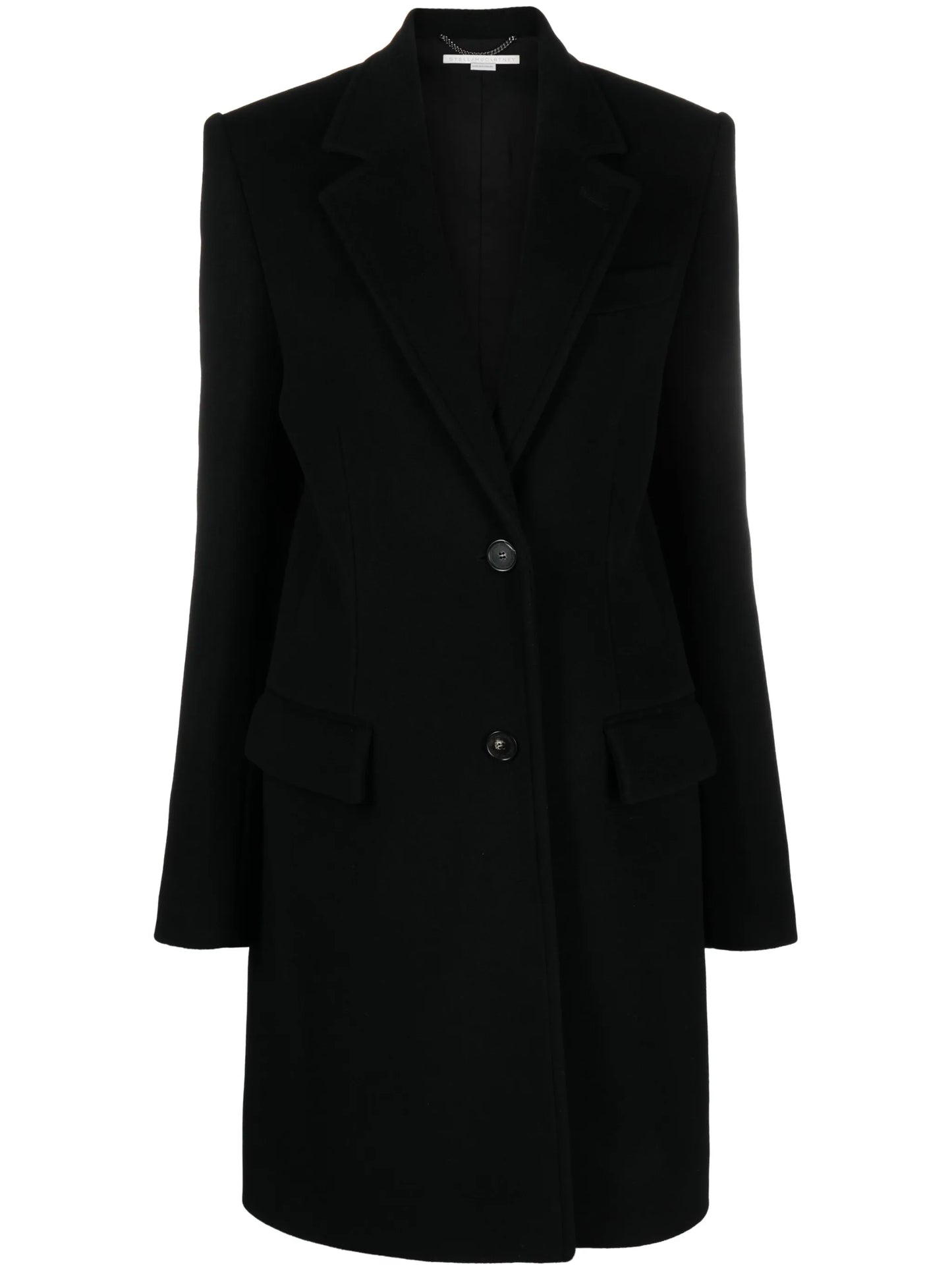single-breasted wool coat