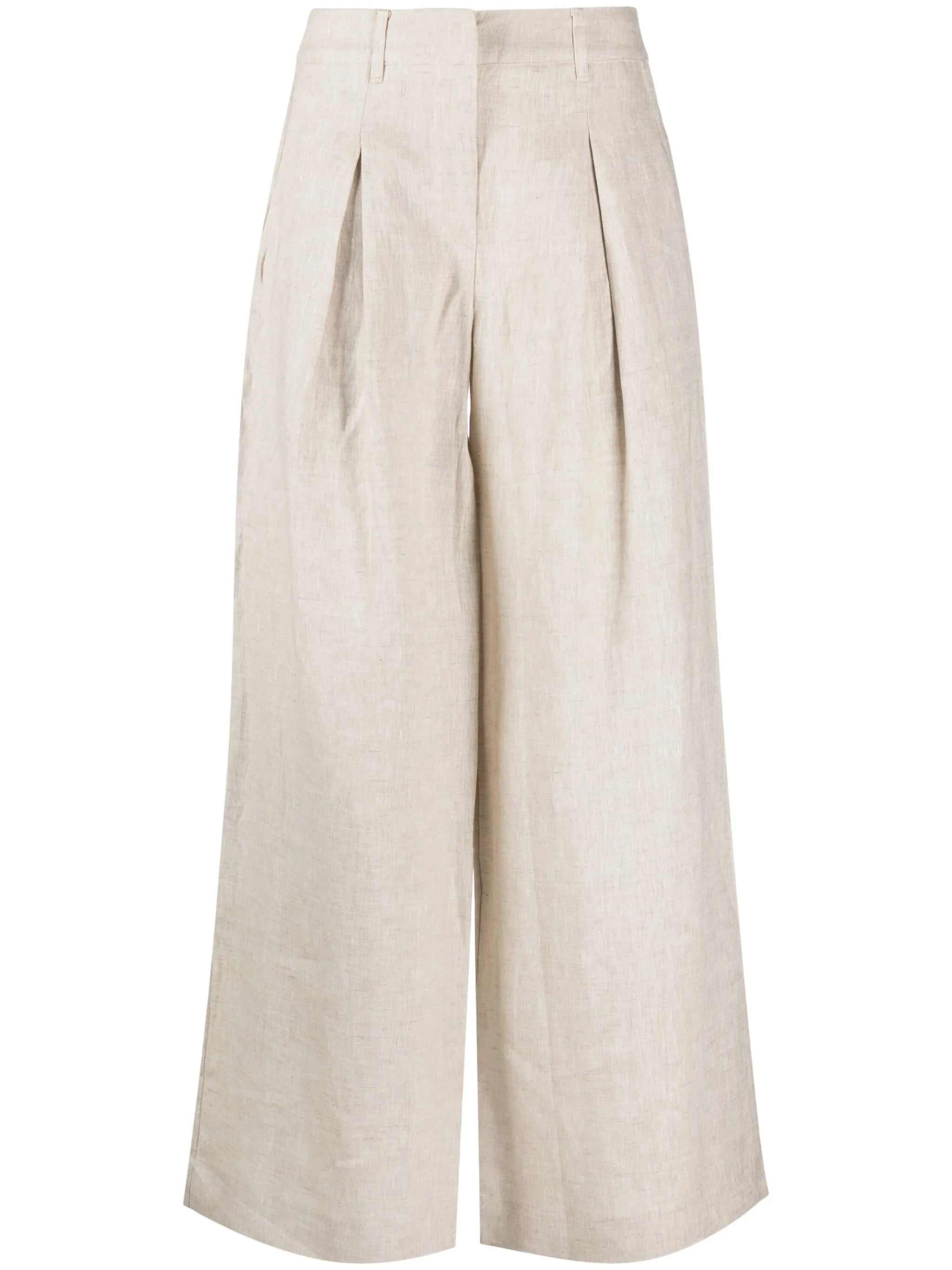 Asher linen wide-leg trousers