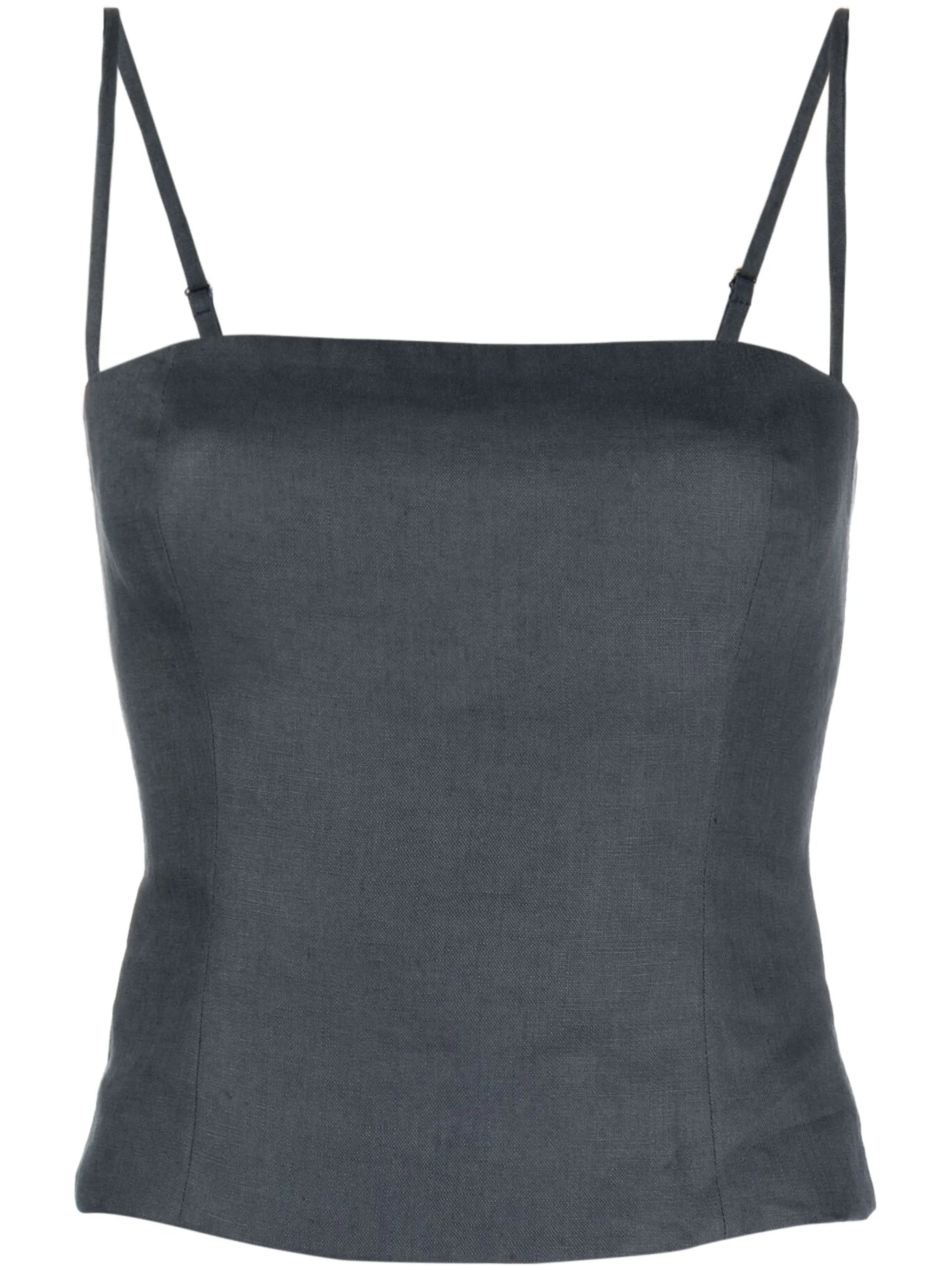 Overland sleeveless linen top