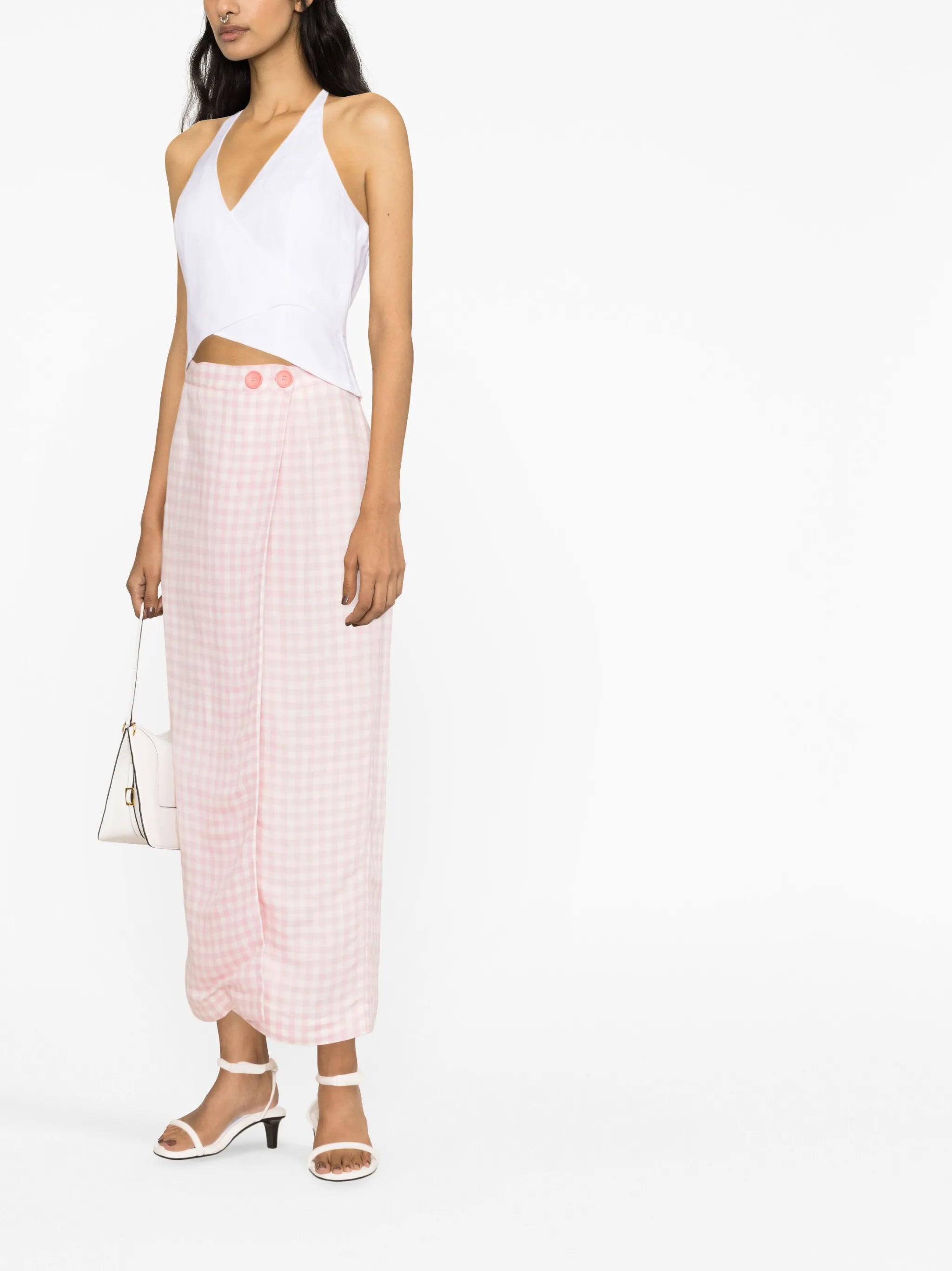 Raven halterneck linen top