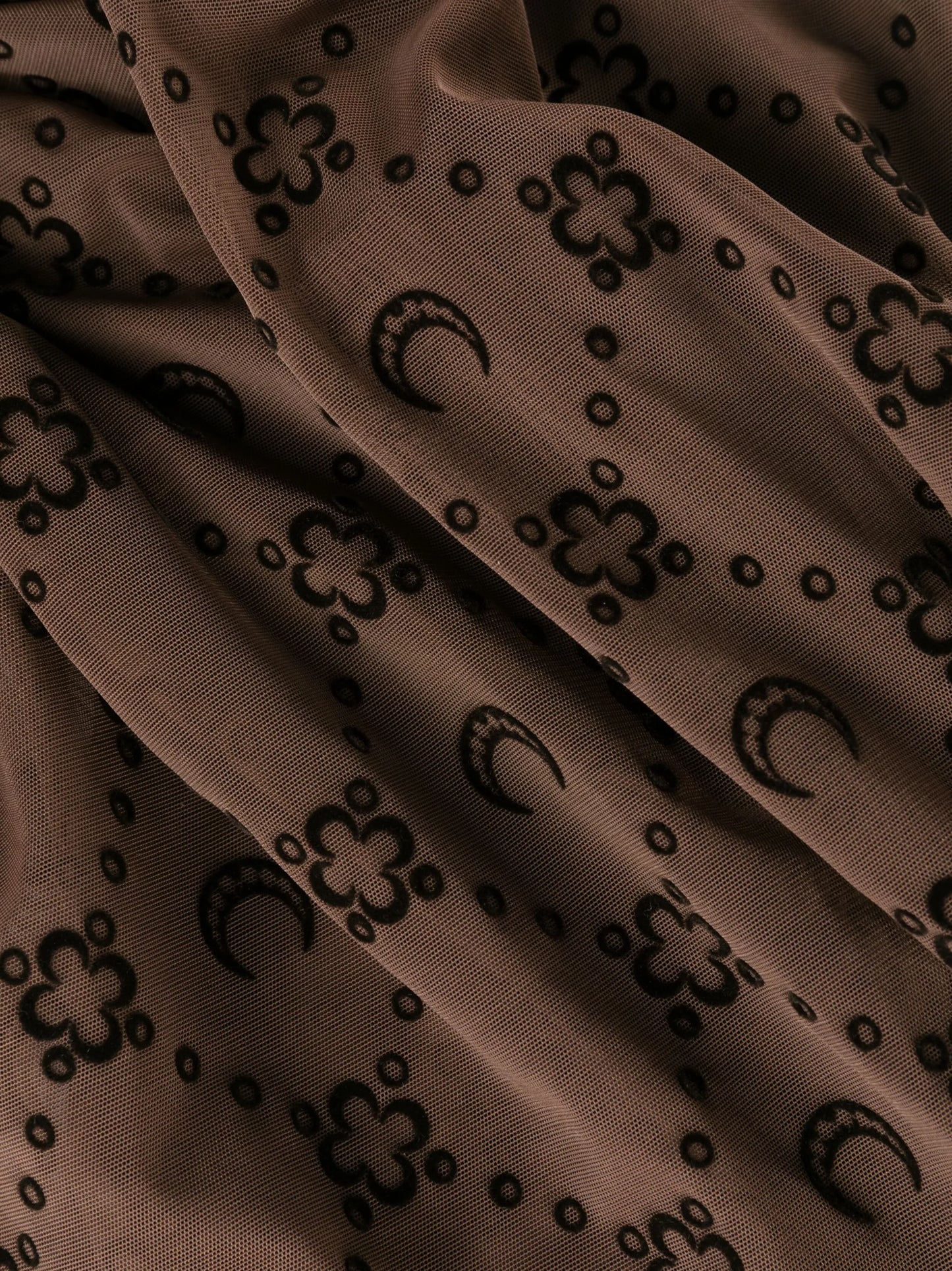 motif-pattern high-waisted tights