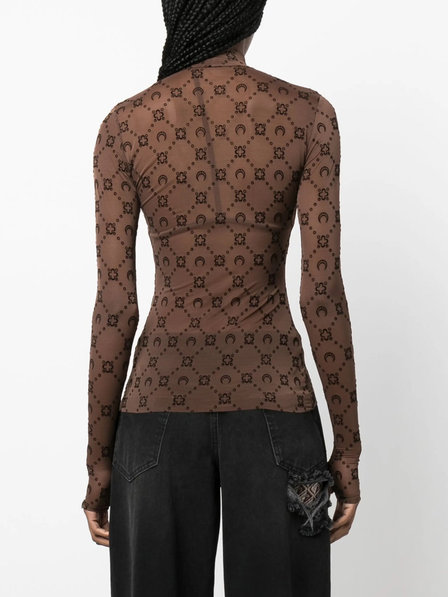 Regenerated Moonogram mesh top