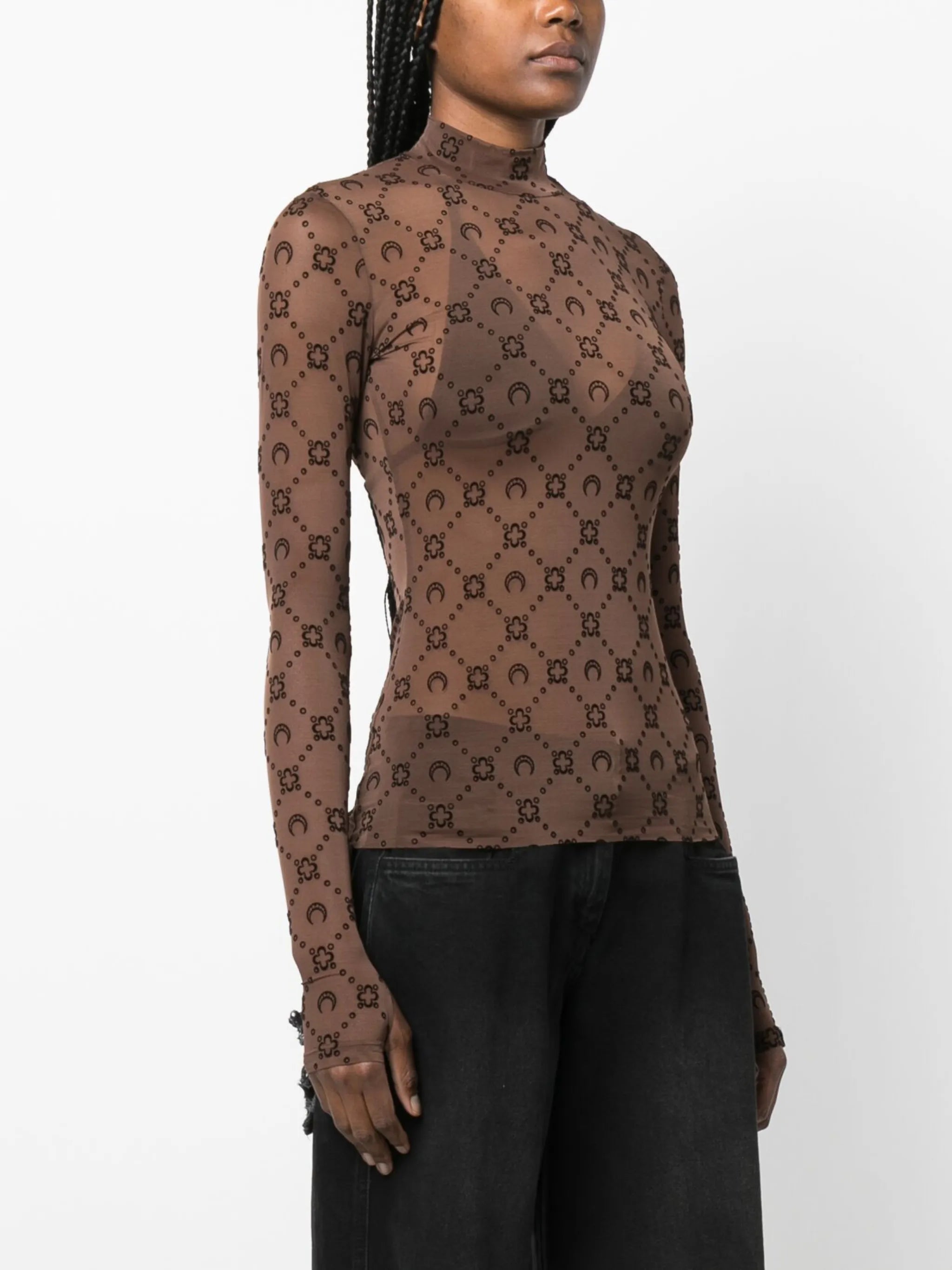 Regenerated Moonogram mesh top