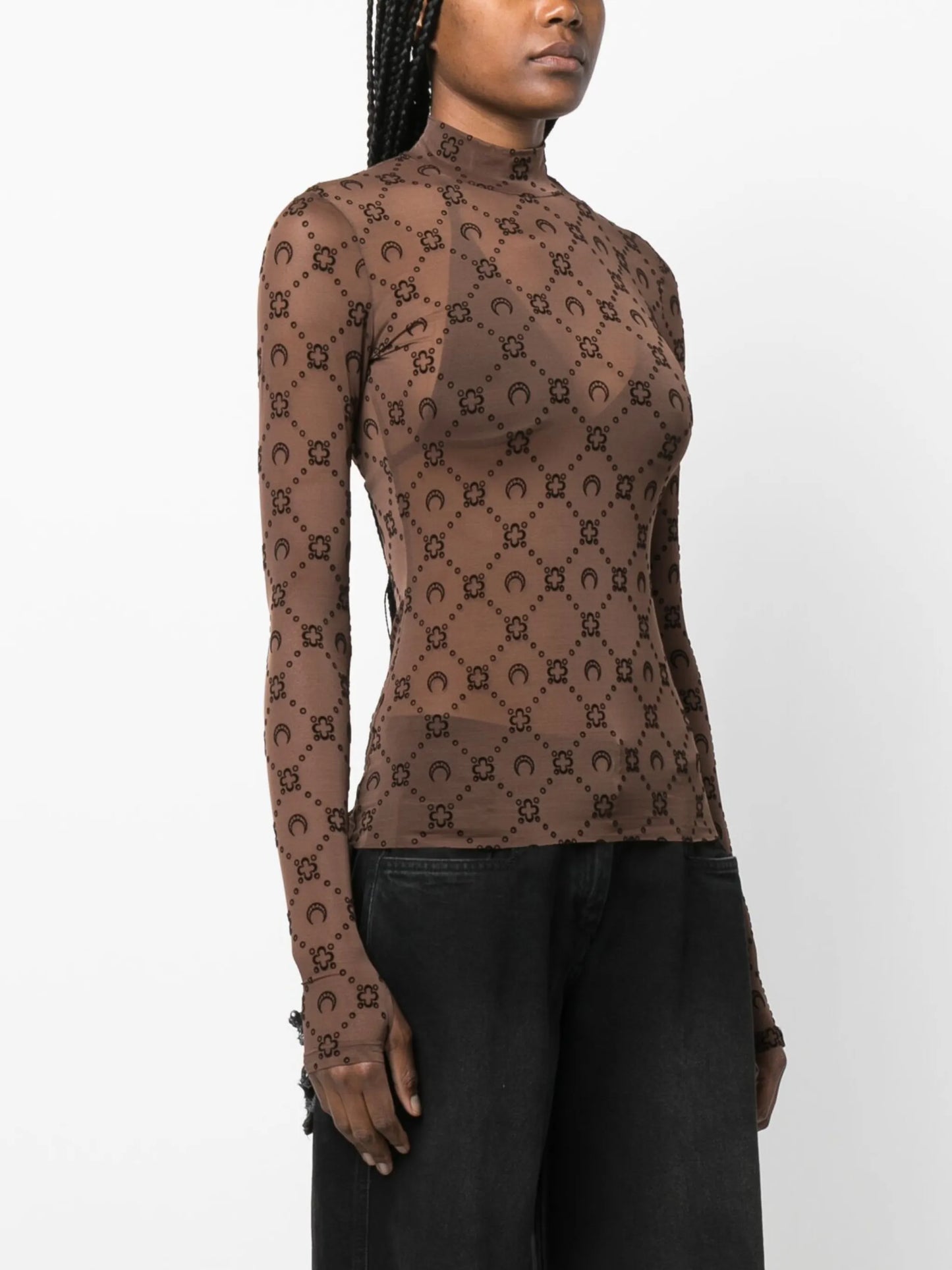 Regenerated Moonogram mesh top