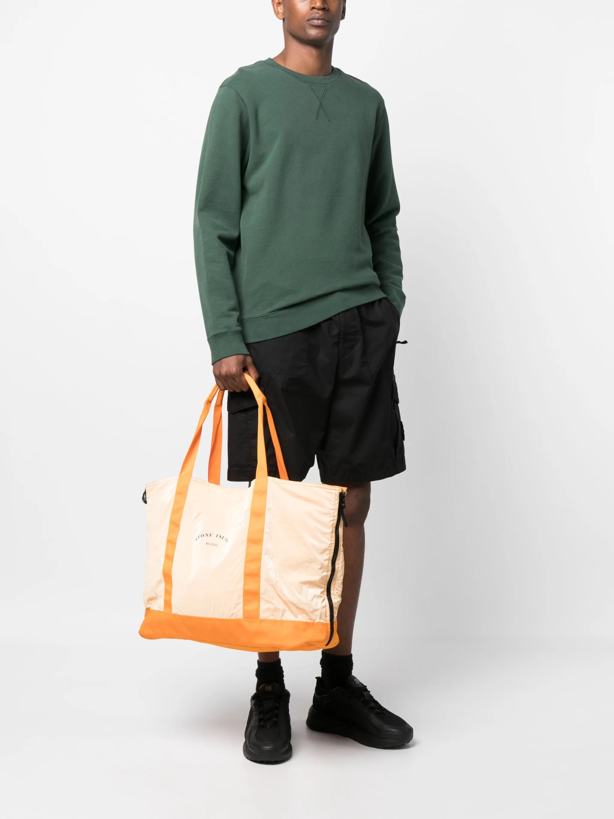 large logo-print tote bag