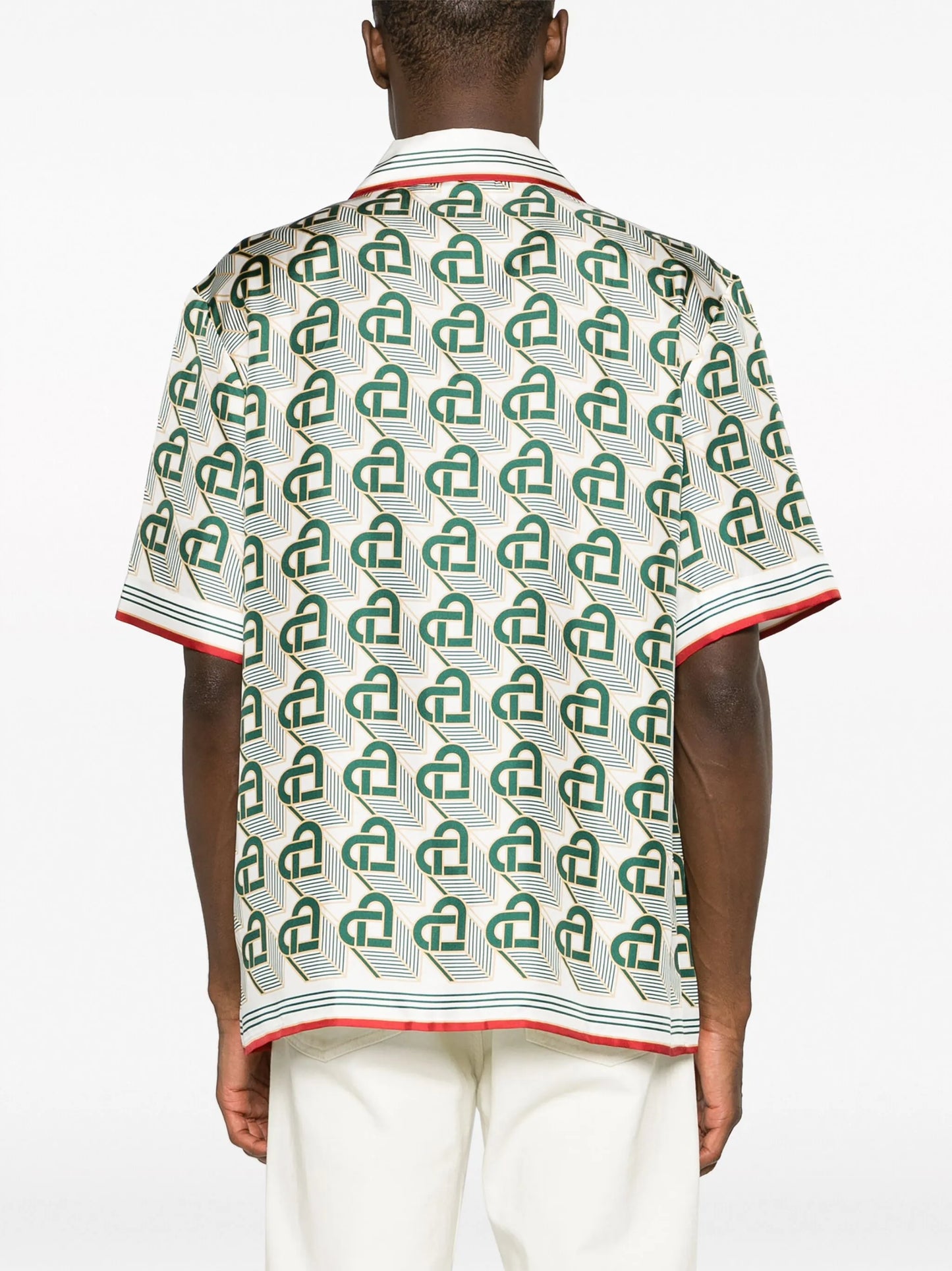 Heart Monogram silk shirt
