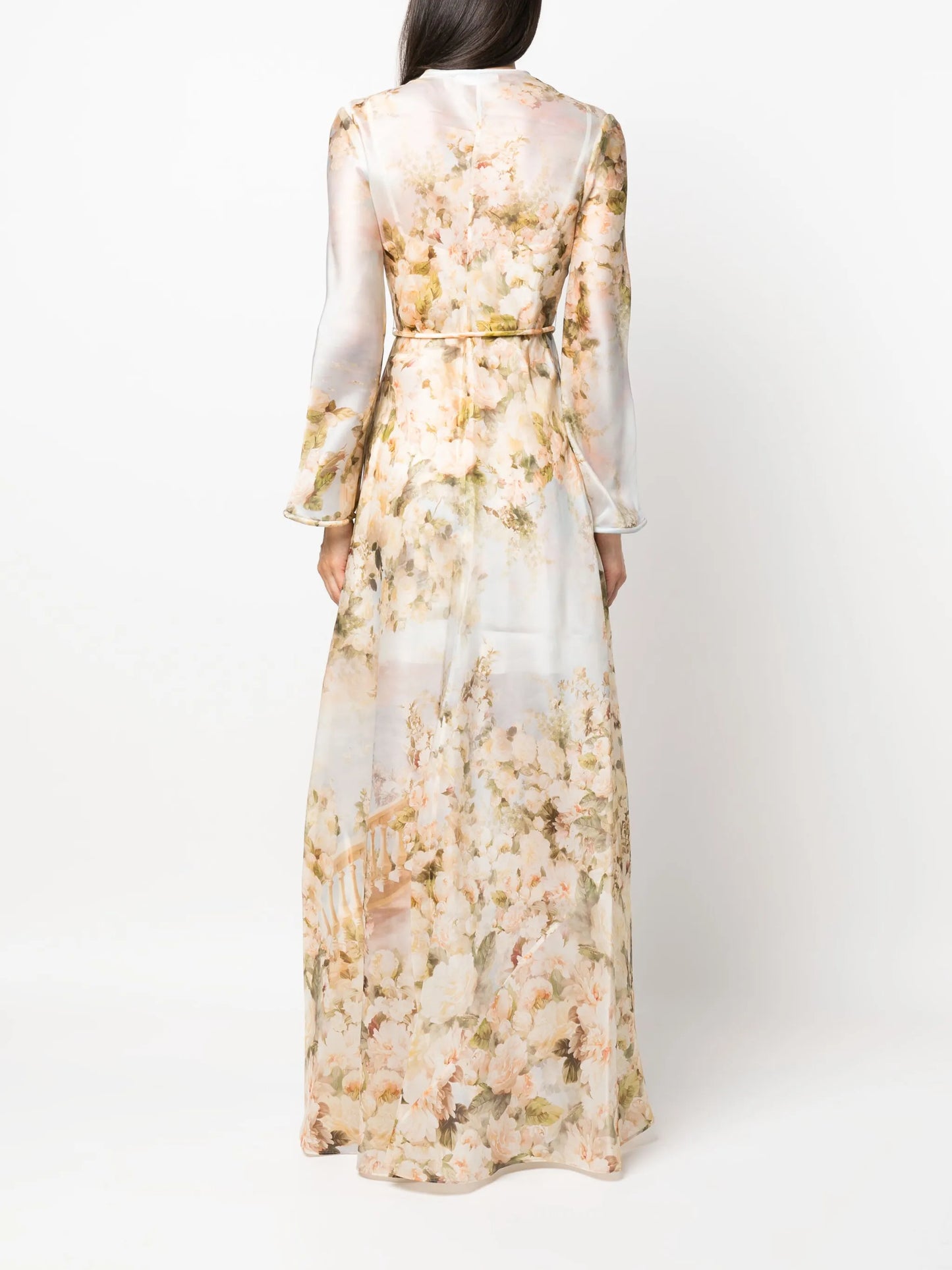 Luminosity floral-print silk dress