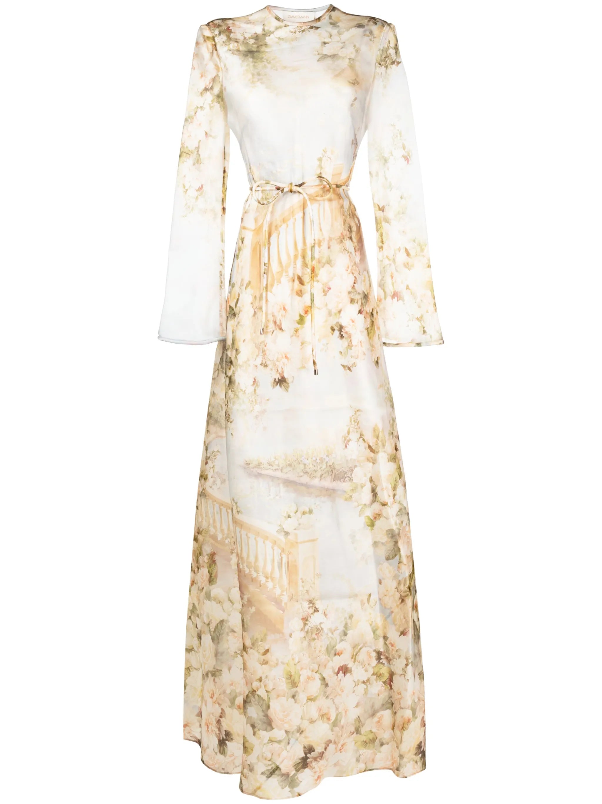 Luminosity floral-print silk dress