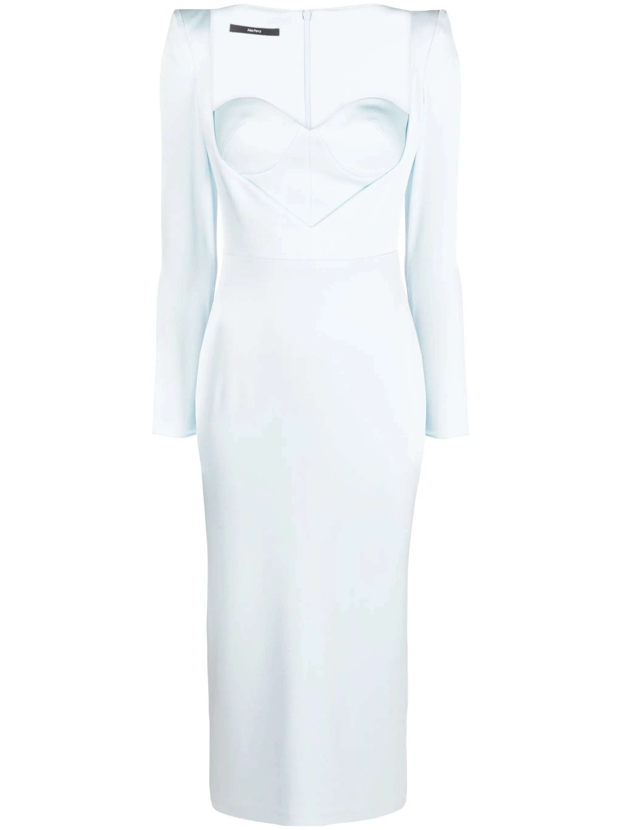 Cailen satin-crepe corset dress