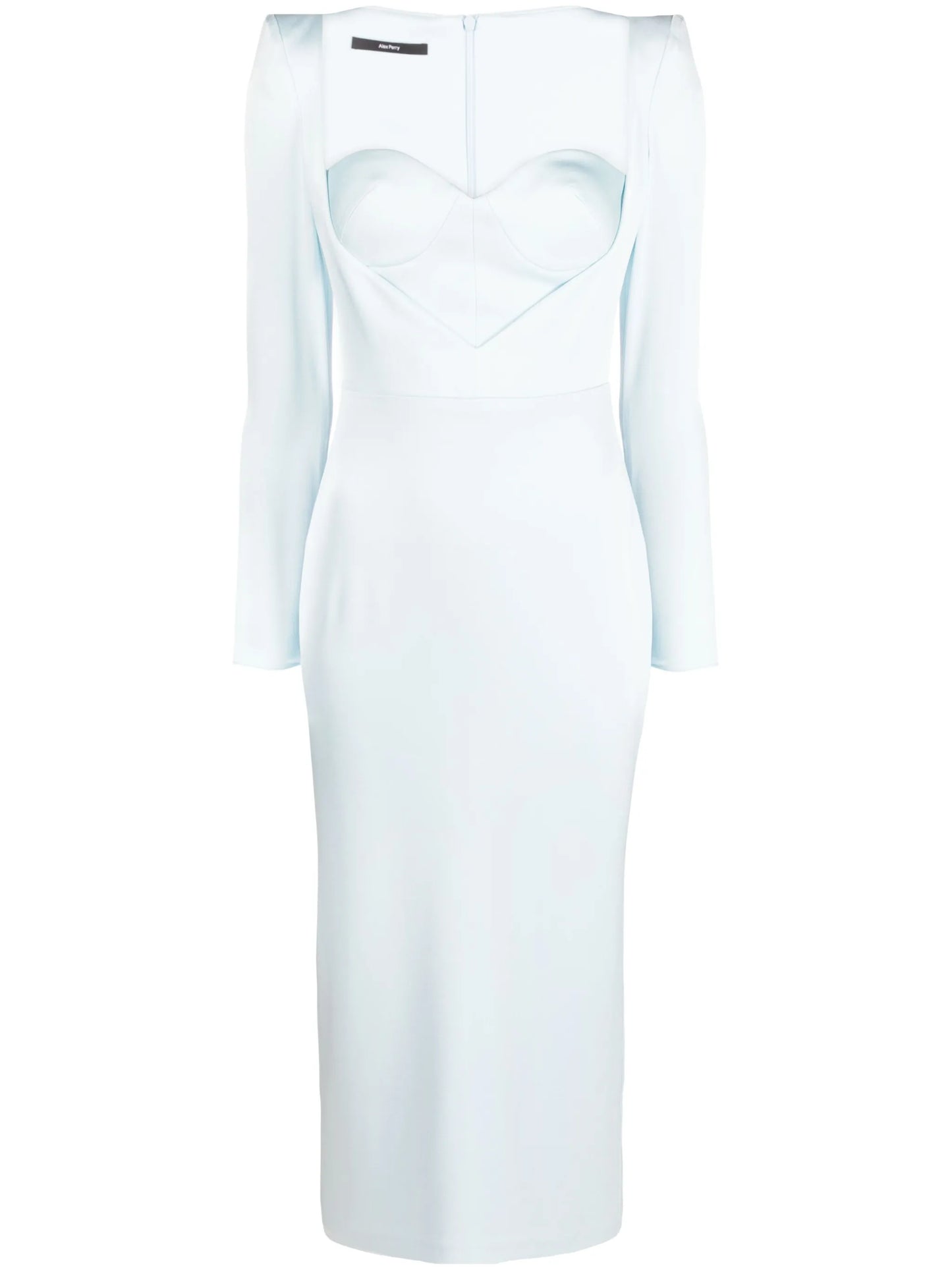 Cailen satin-crepe corset dress
