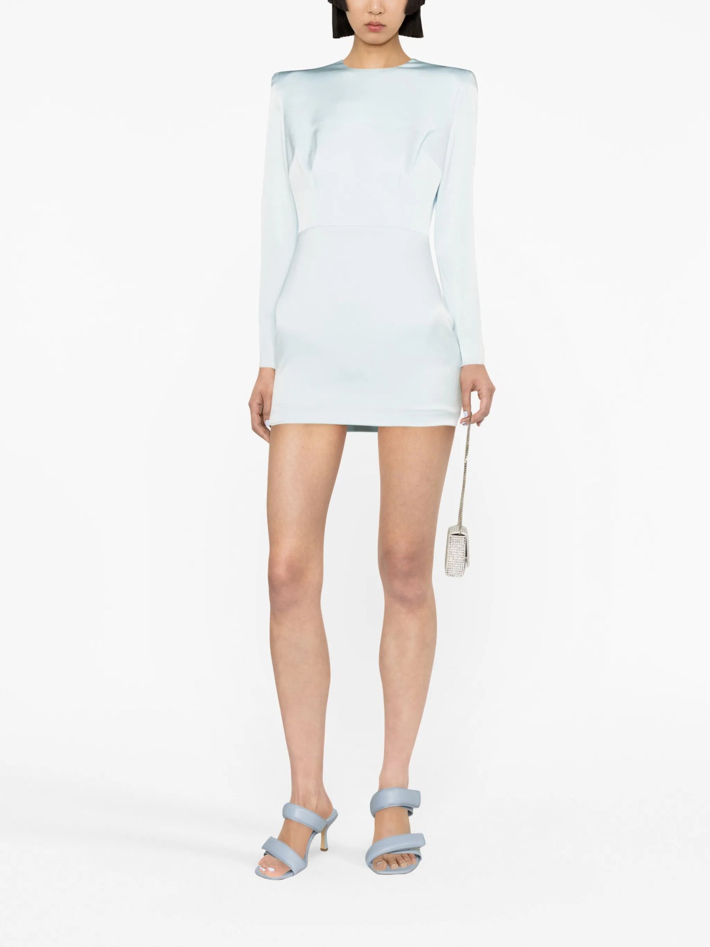 Aster cut-out satin minidress