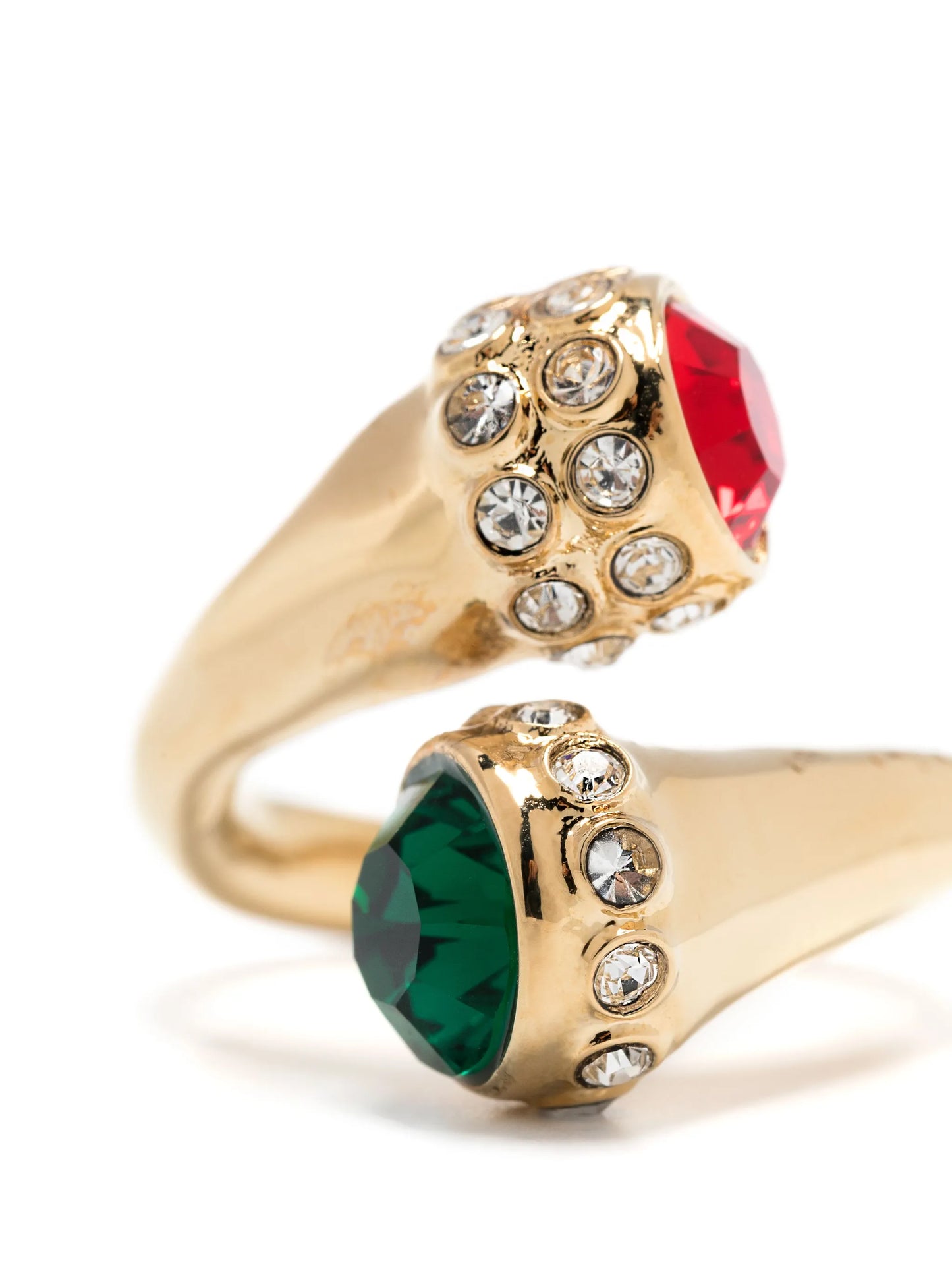 crystal-embellished pavé ring