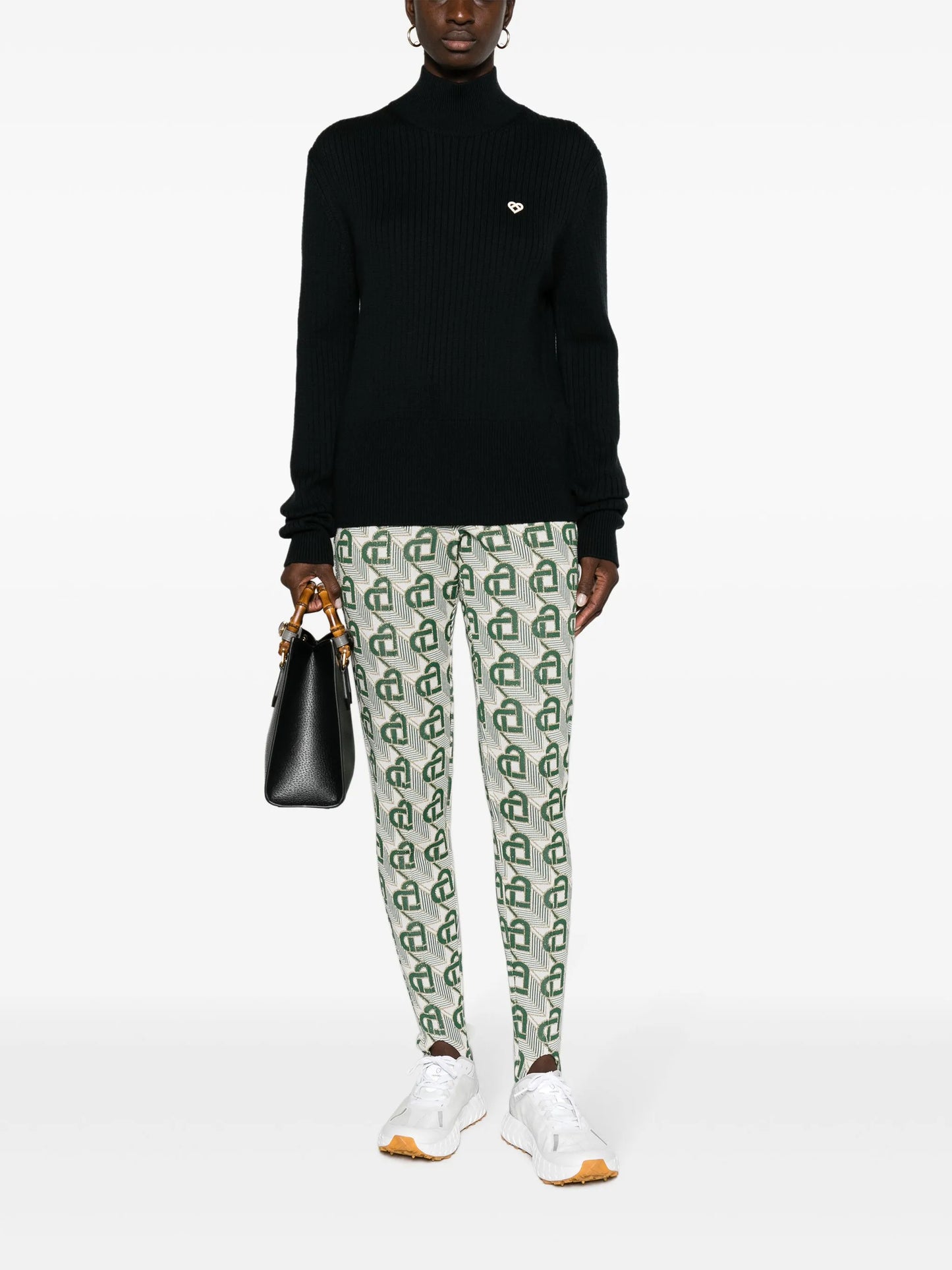 Heart Monogram tailored leggings