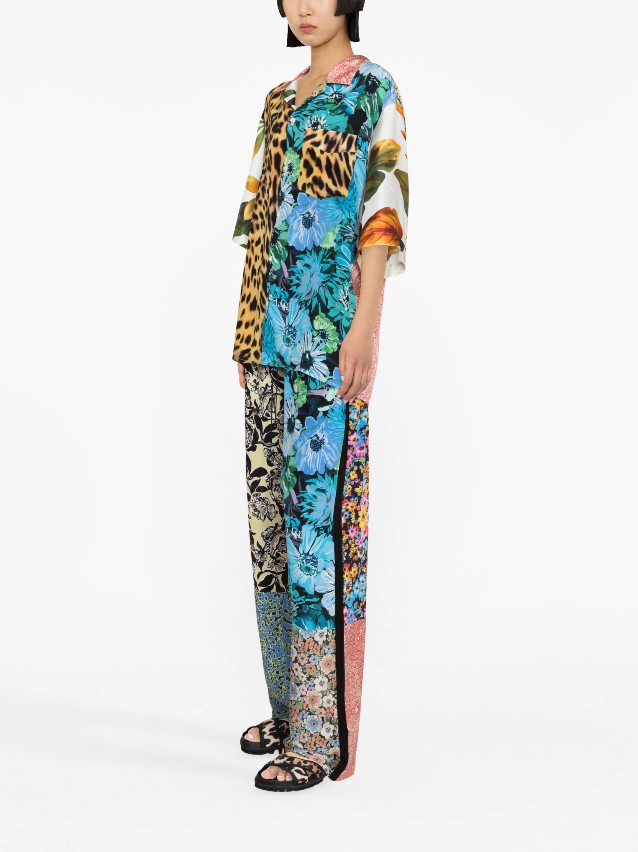Regenerated Scarves silk shirt
