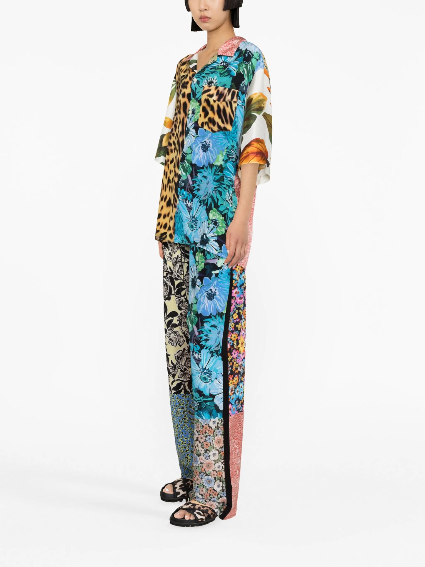 Regenerated Scarves silk shirt