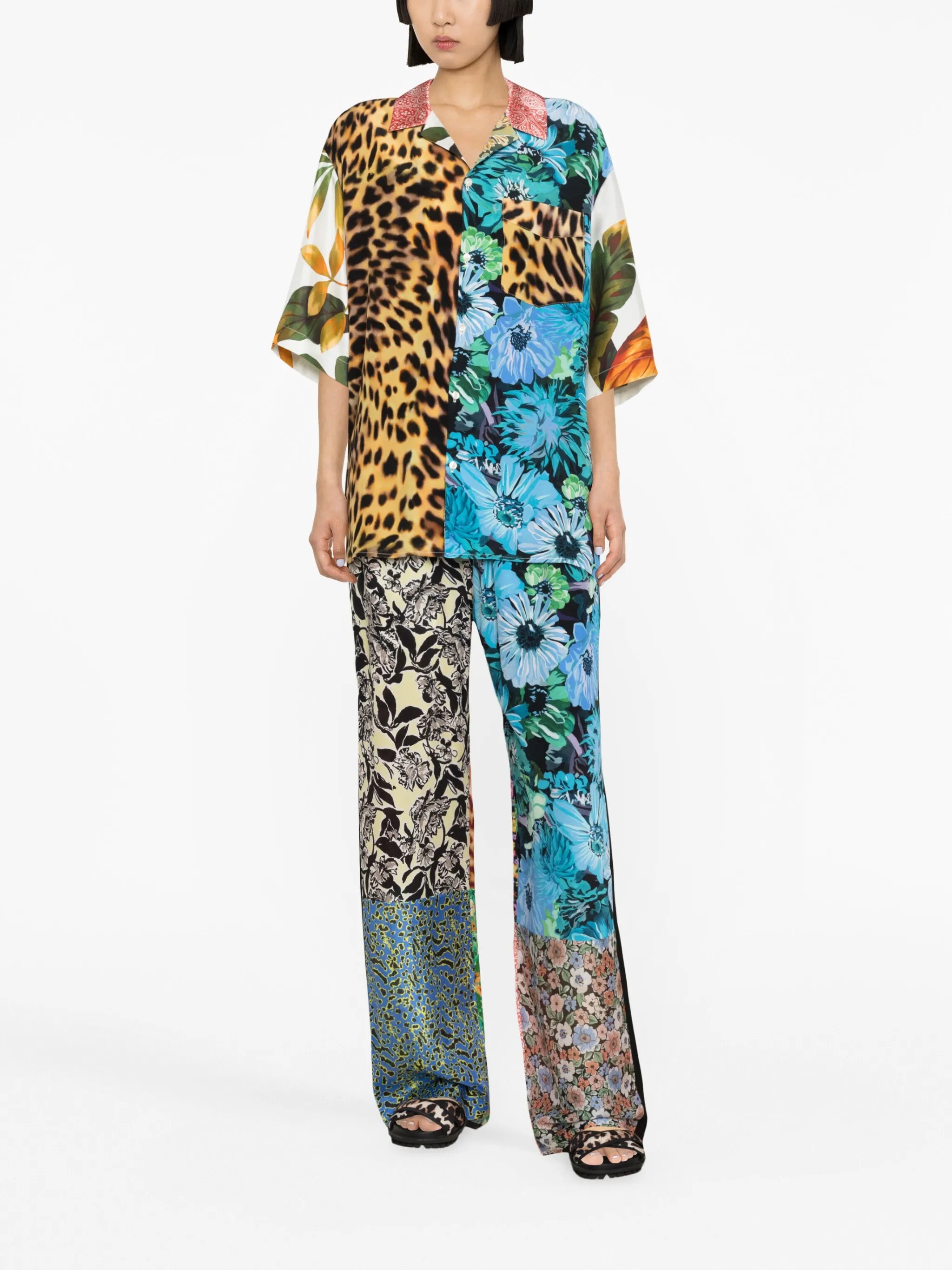 Regenerated Scarves silk shirt
