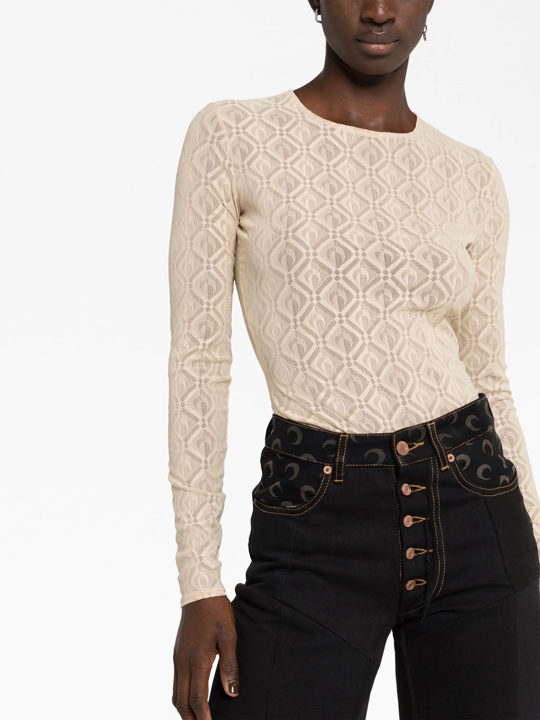 Moon Diamant Second Skin mesh top