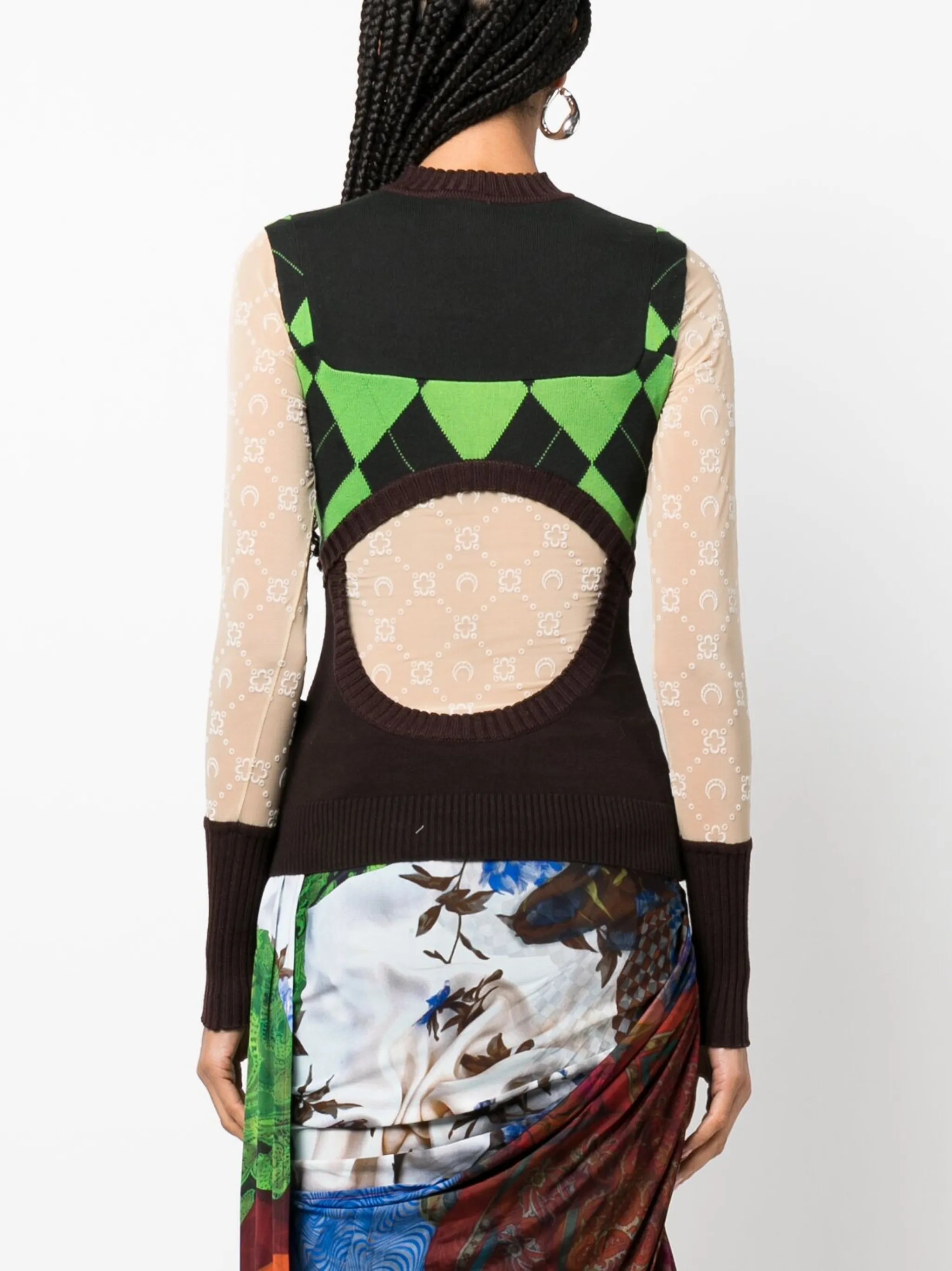 Regenerated patchwork jumper
