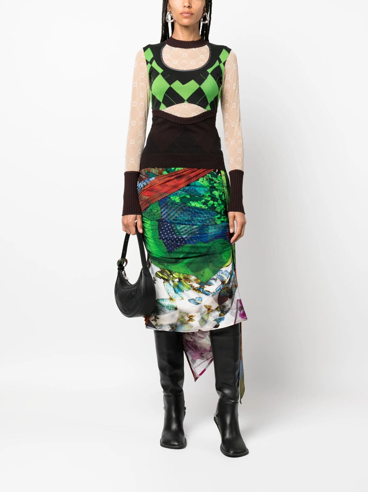 Regenerated patchwork jumper