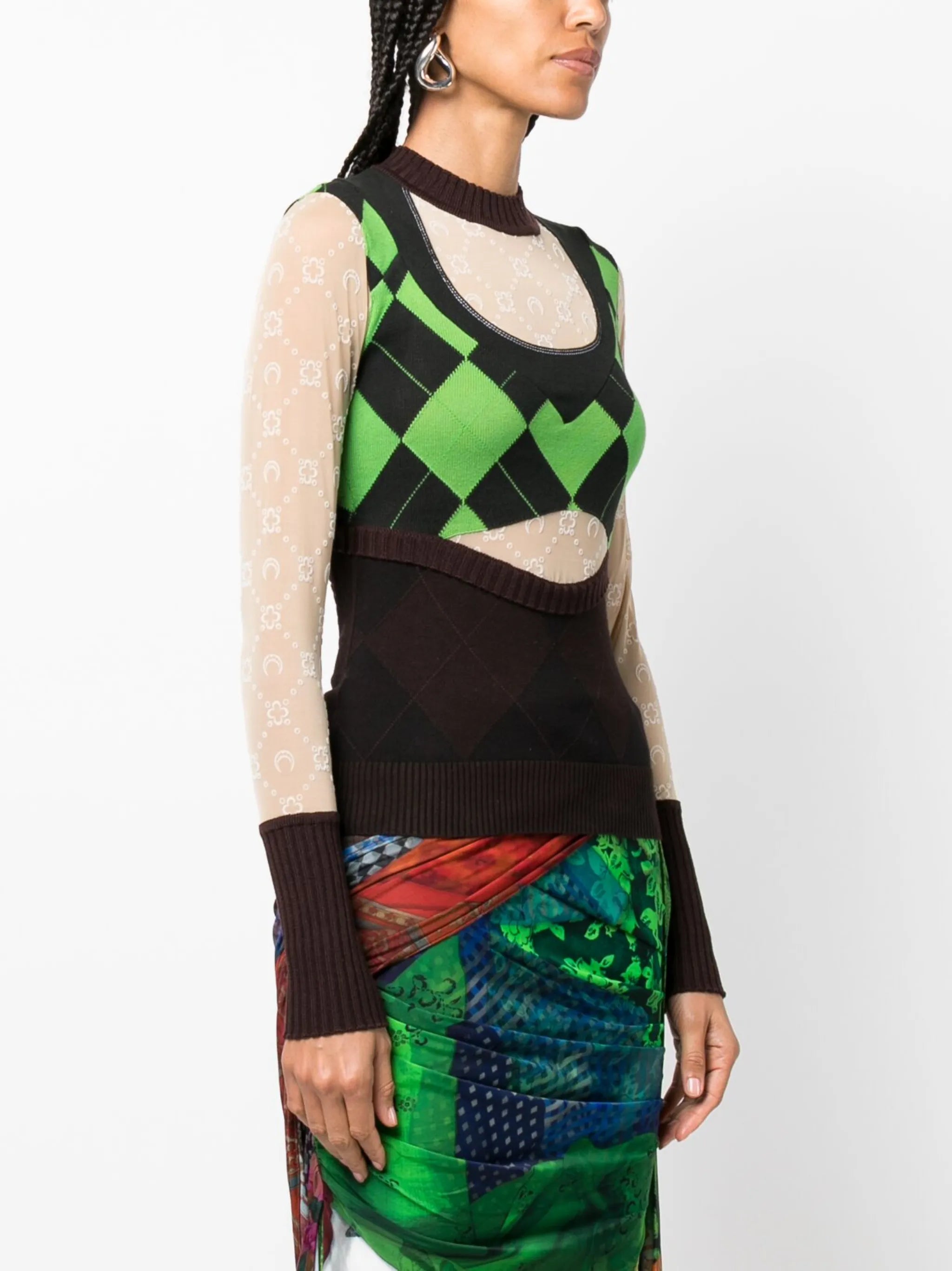 Regenerated patchwork jumper