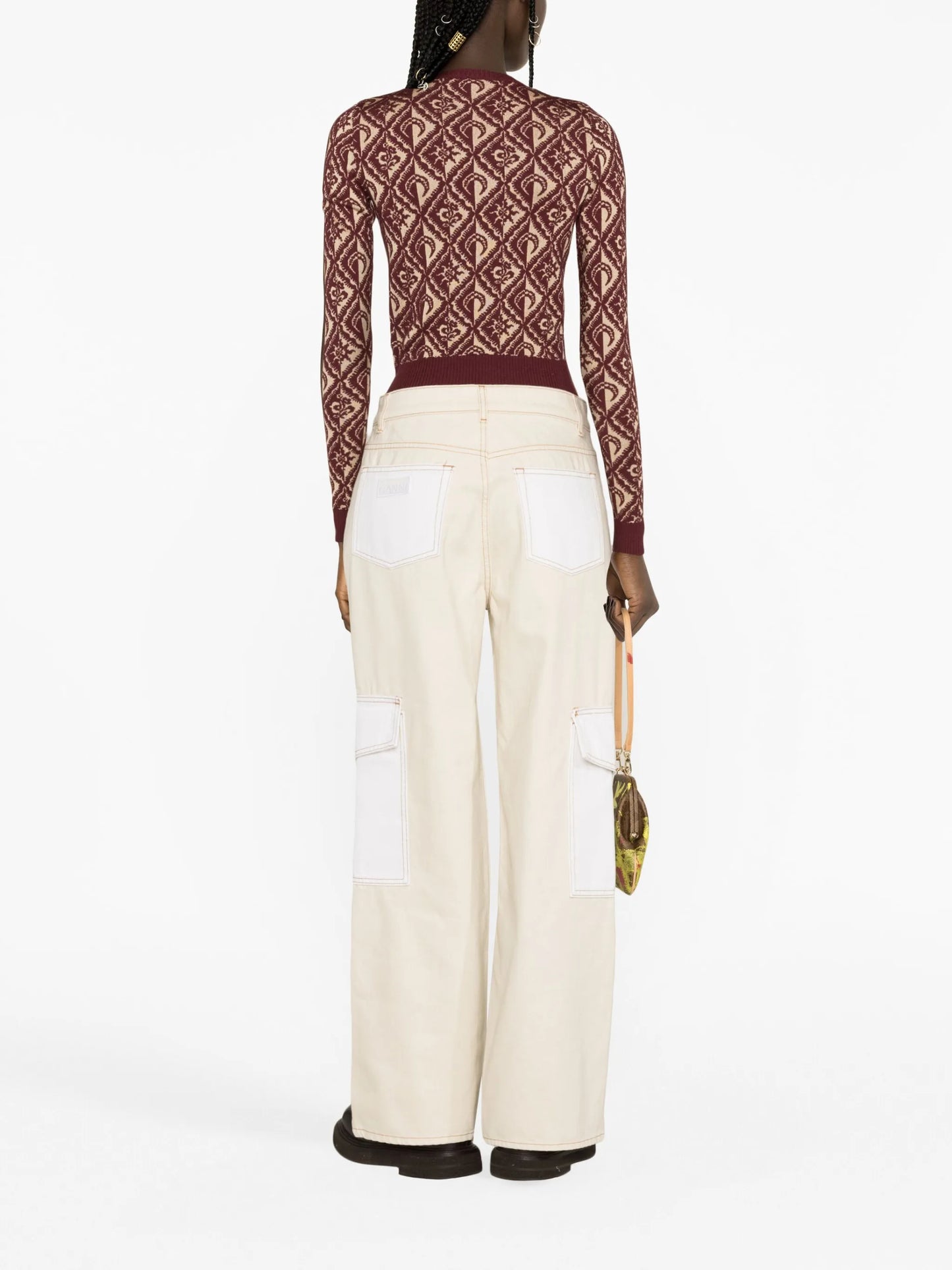 Moon Diamant jacquard cardigan