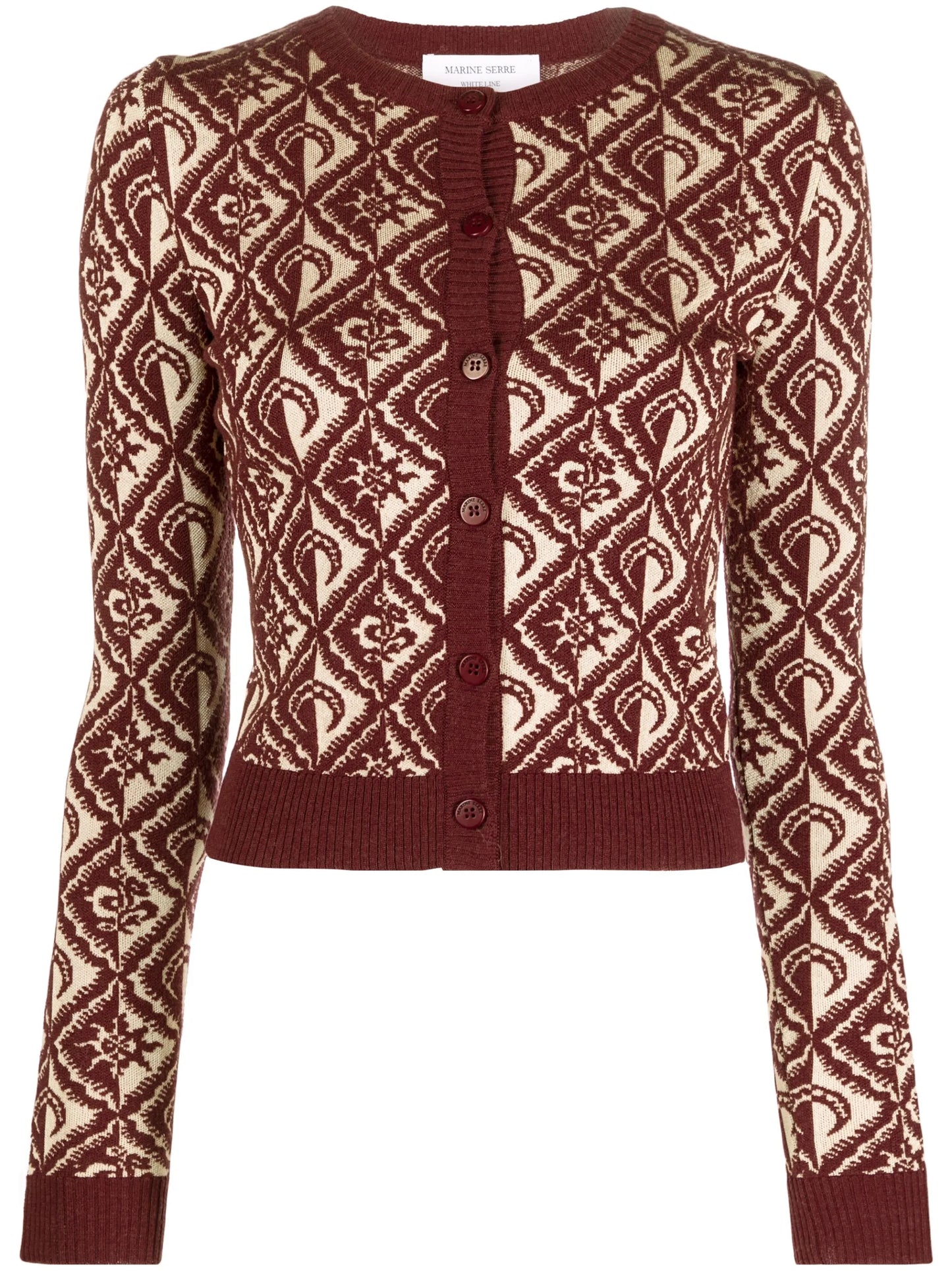 Moon Diamant jacquard cardigan