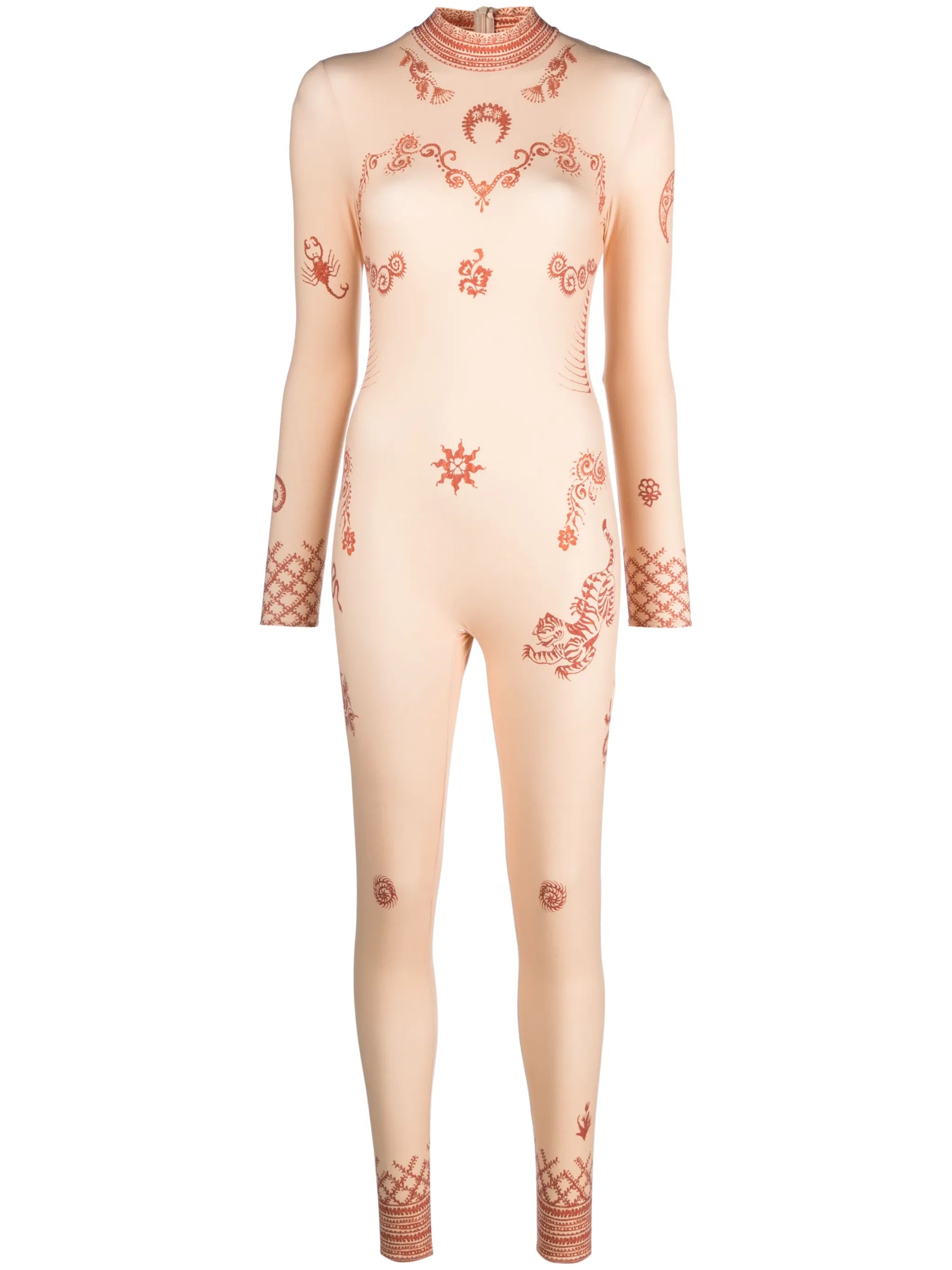 Regenerated Henna-print bodysuit
