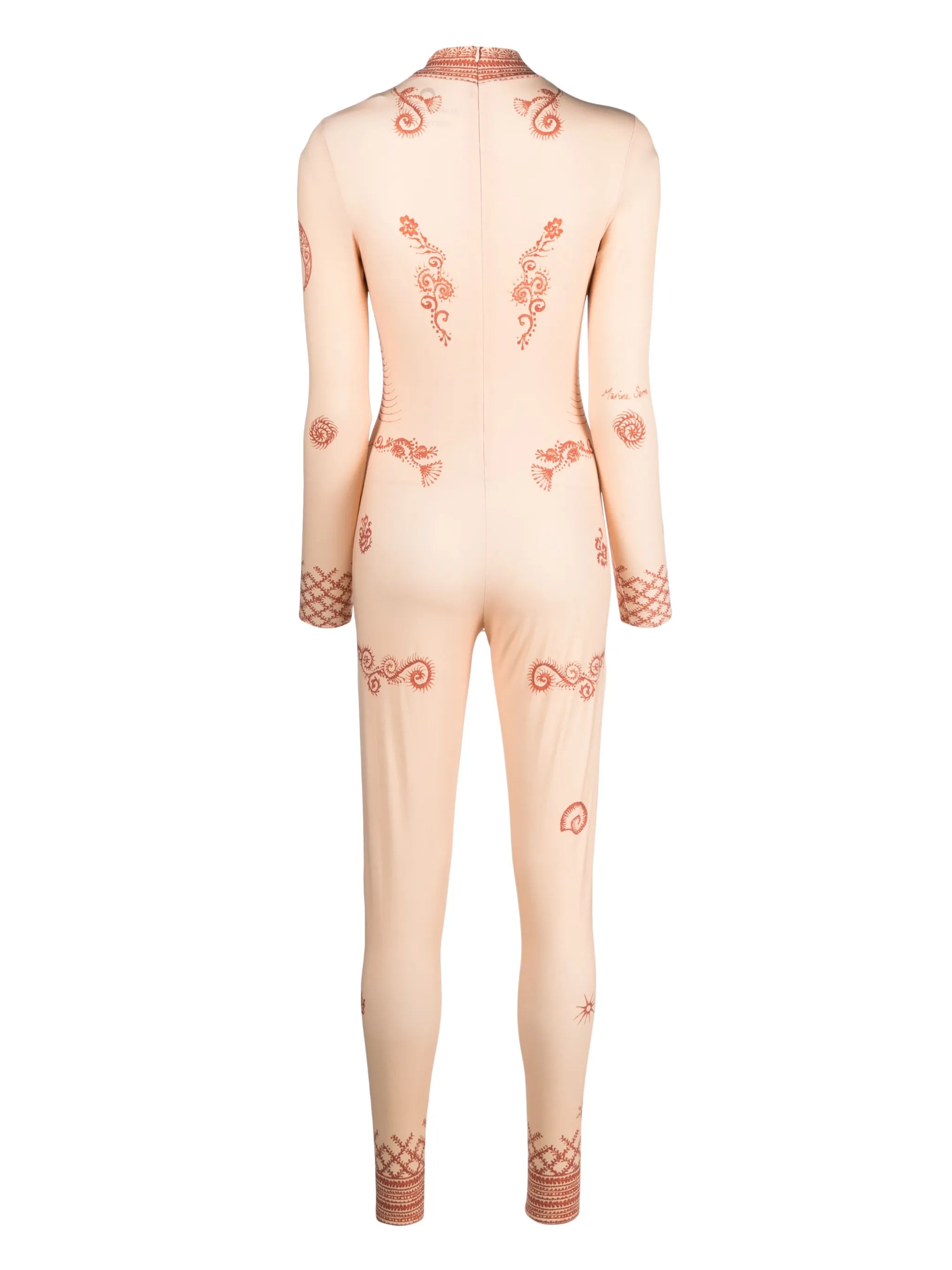 Regenerated Henna-print bodysuit