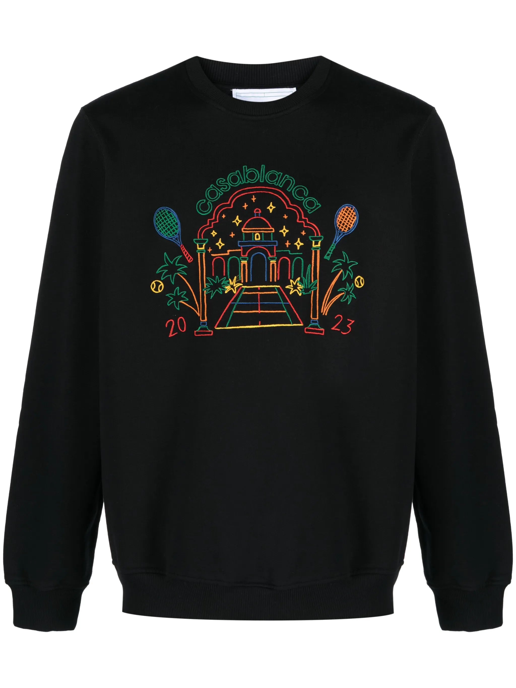 Rainbow Crayon Temple organic-cotton sweatshirt