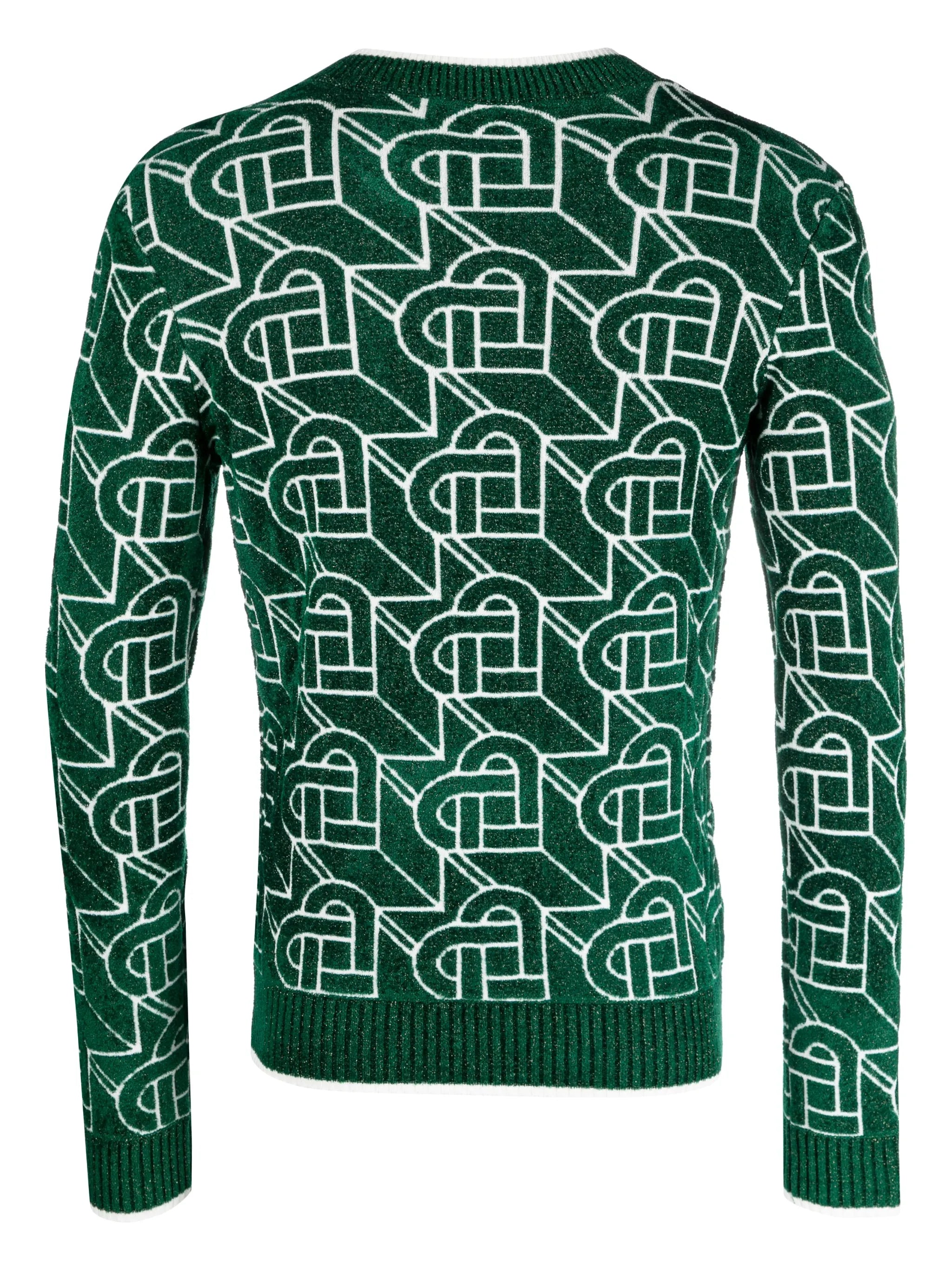 Heart Monogram jacquard jumper