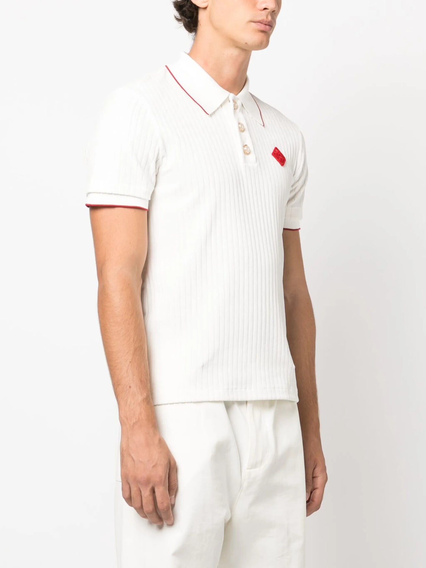 knitted polo top