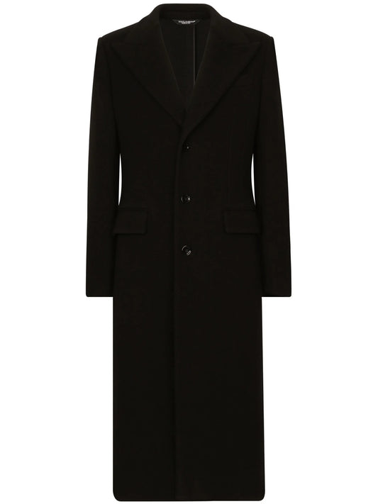 single-breasted notched-lapels coat